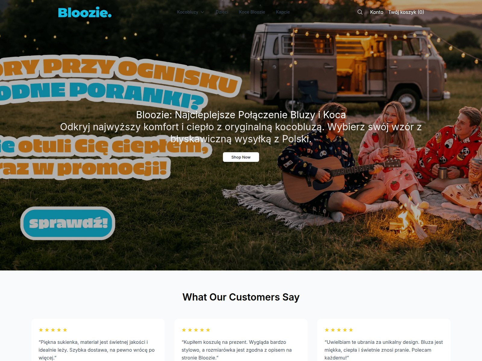 Screenshot of blooziewear.shop