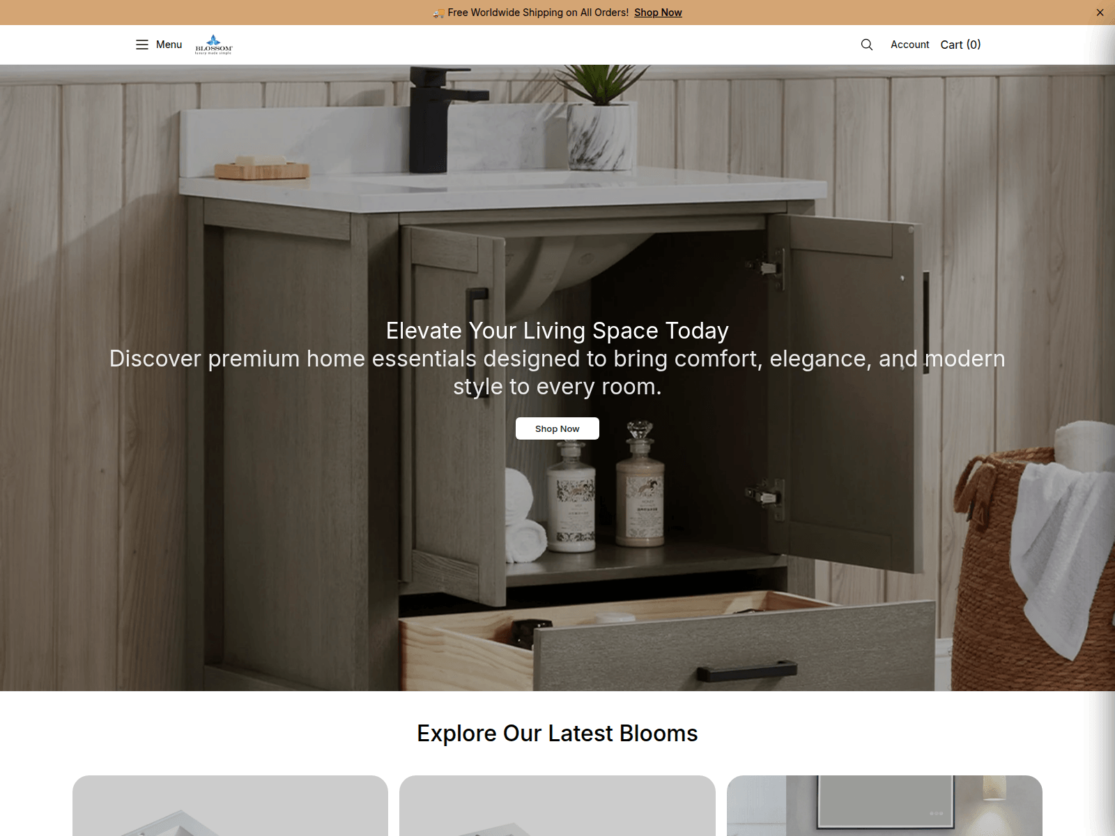 Screenshot of blossomusonline.shop