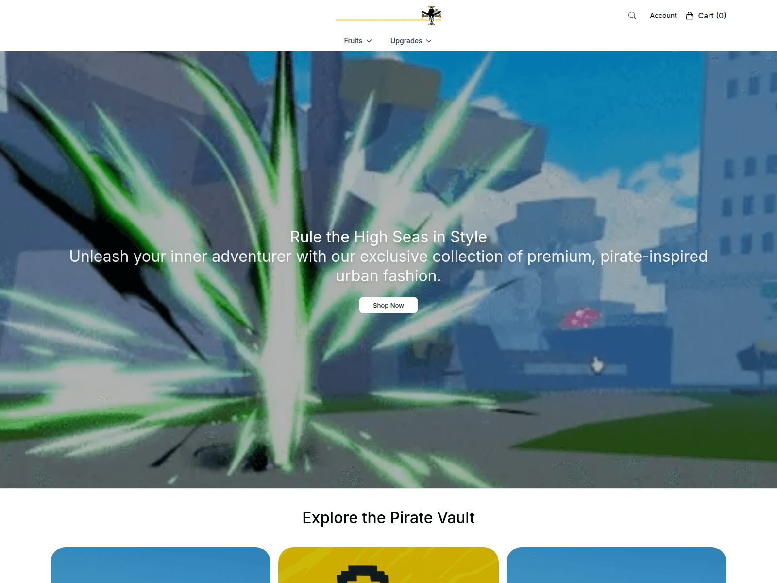Screenshot of bloxypirates.shop