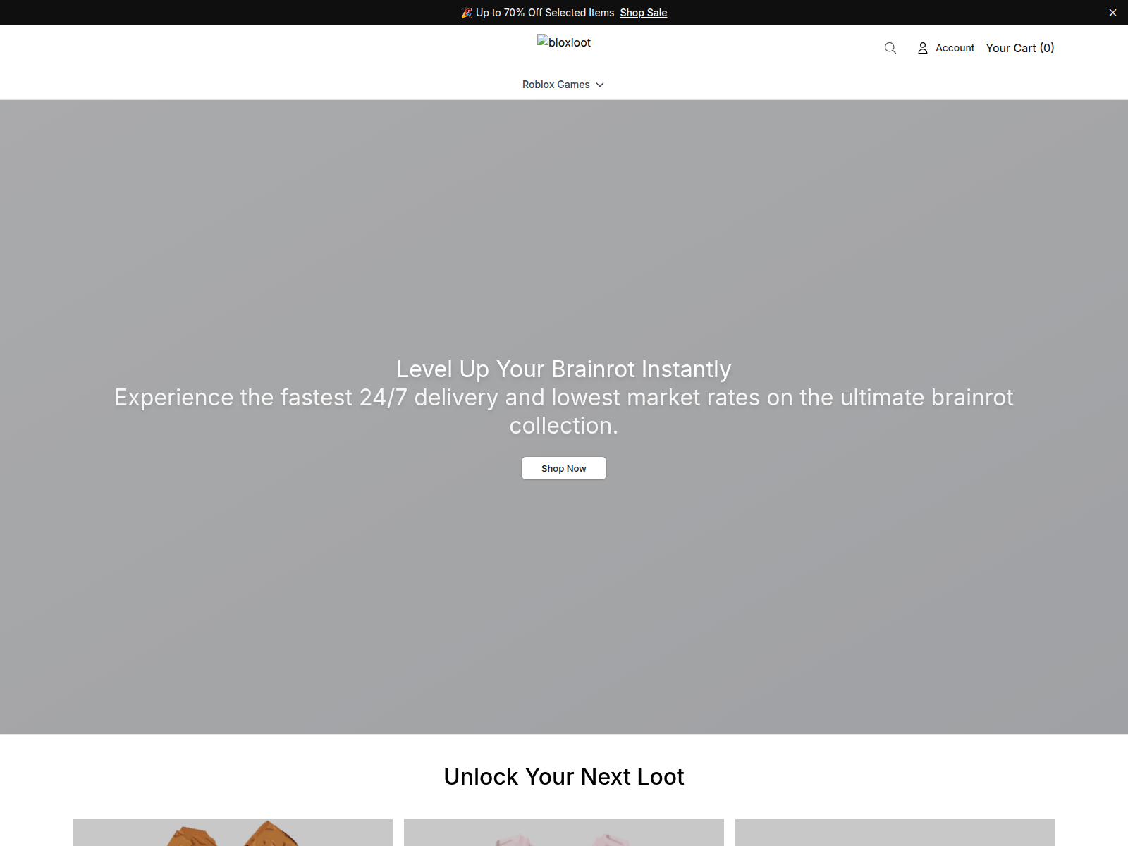 Screenshot of bloxloottoys.shop