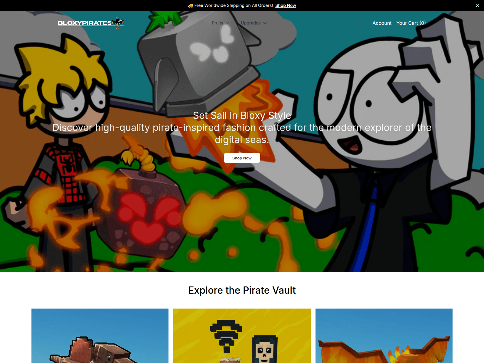 Screenshot of bloxypirateshq.shop