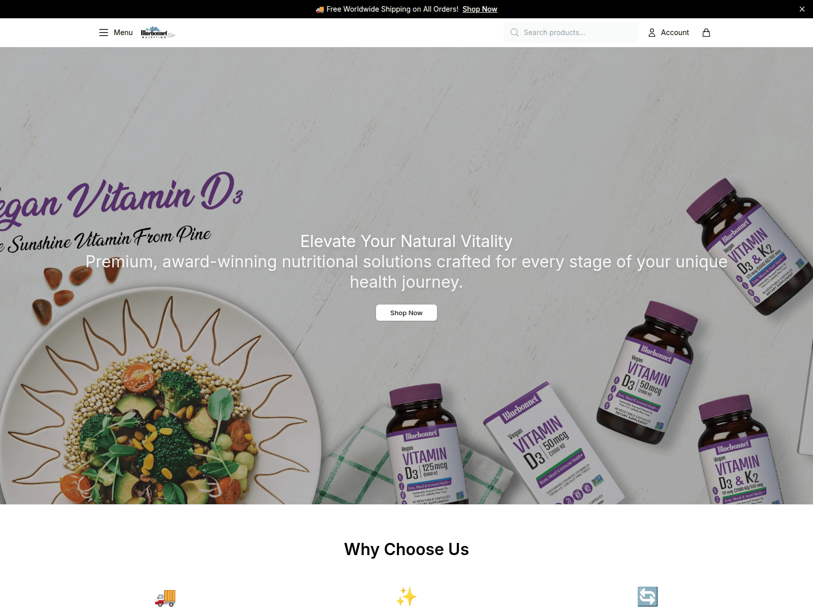Screenshot of bluebonnetcentral.shop