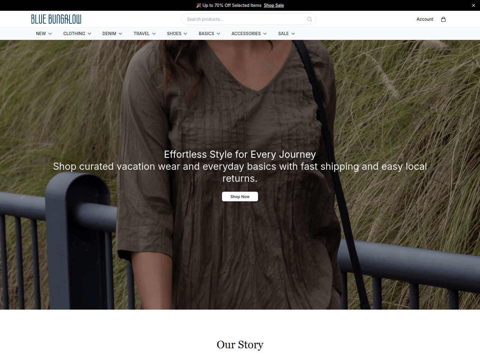 Screenshot of bluebungalowusaonline.shop