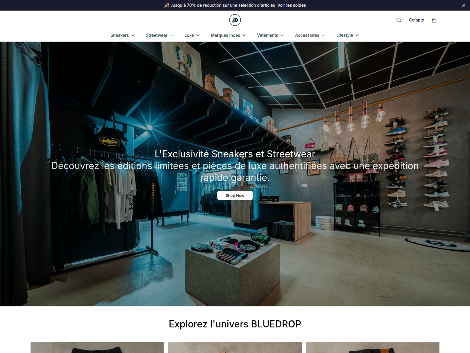 Screenshot of bluedropfashion.shop