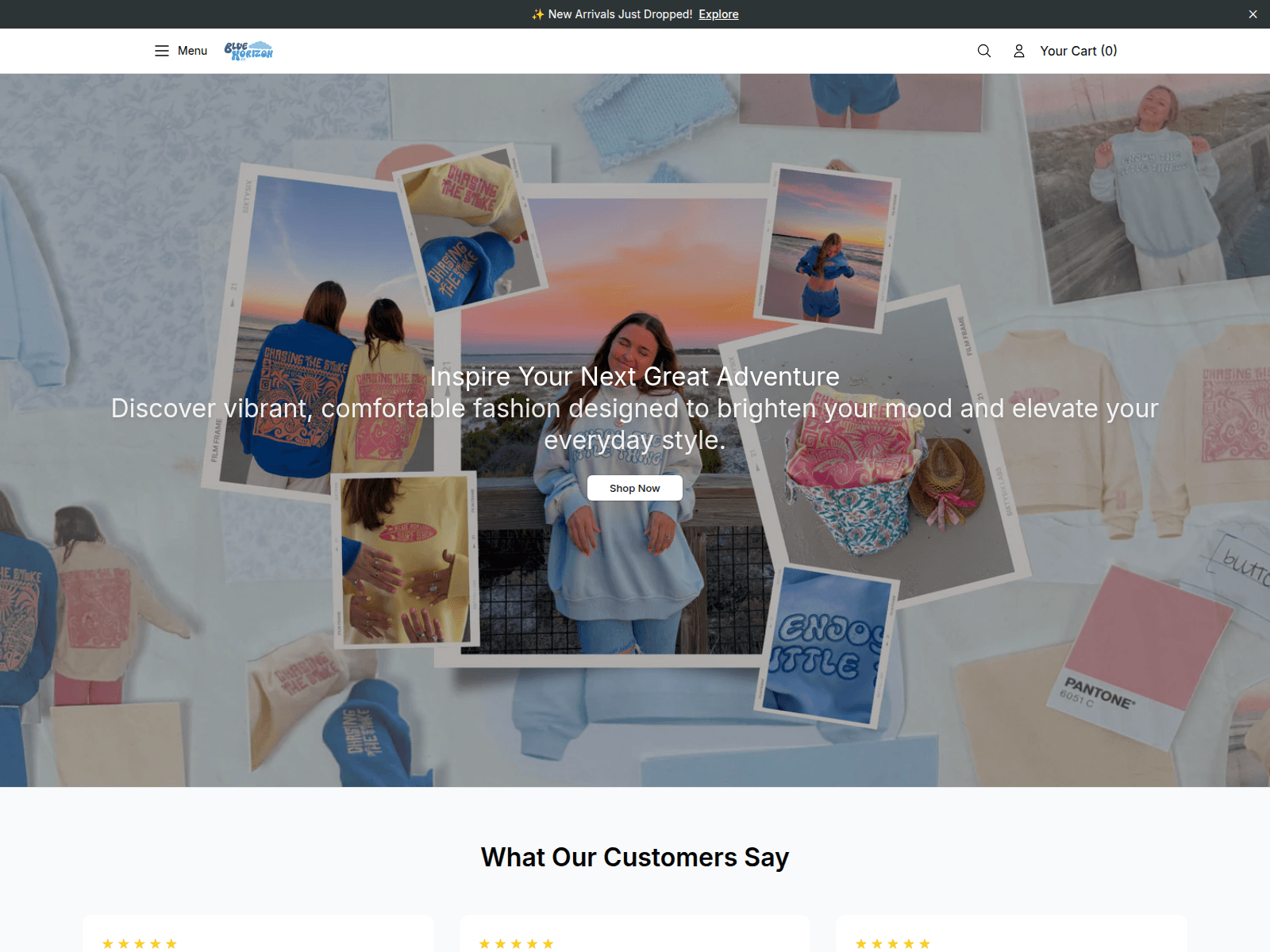 Screenshot of bluehorizonclothingcostore.shop