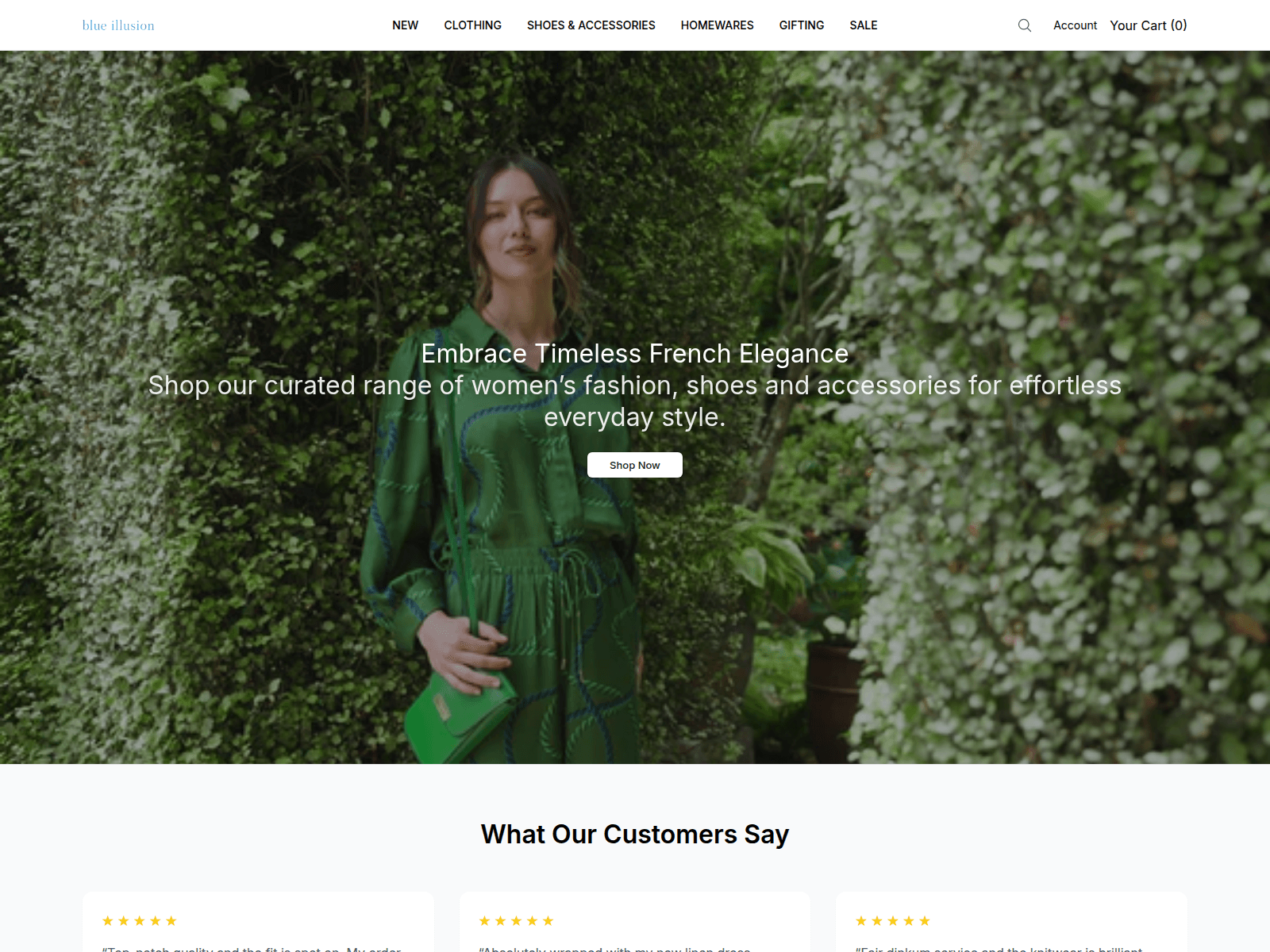 Screenshot of blueillusionstore.shop