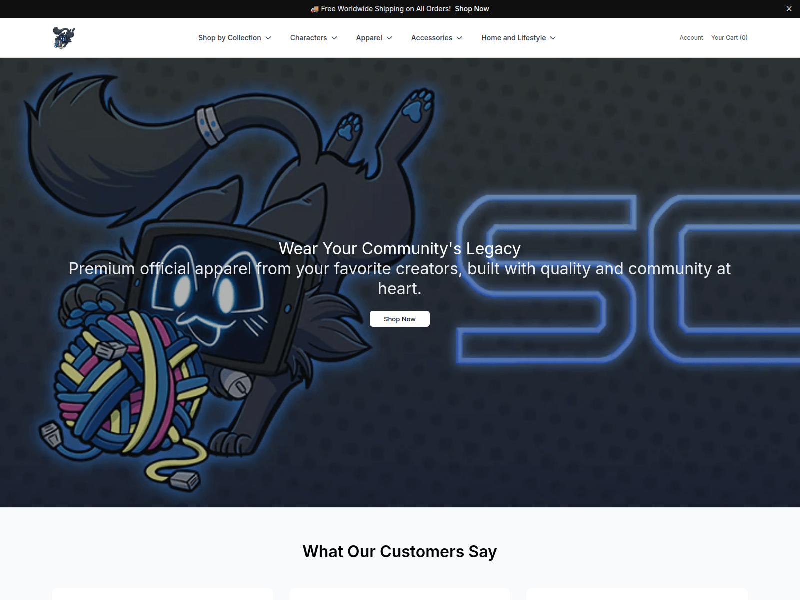 Screenshot of bluely.shop