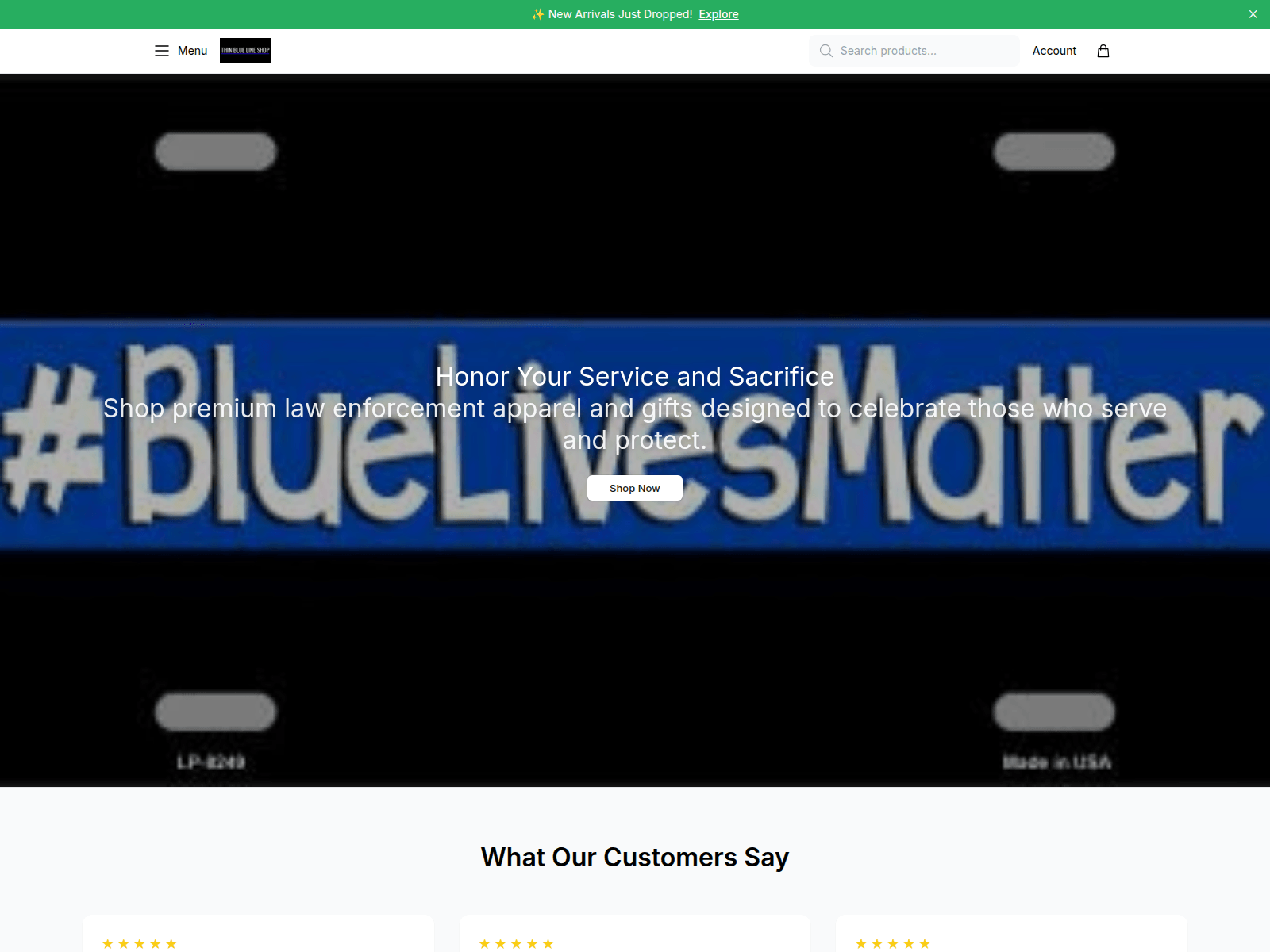 Screenshot of bluemerch.shop