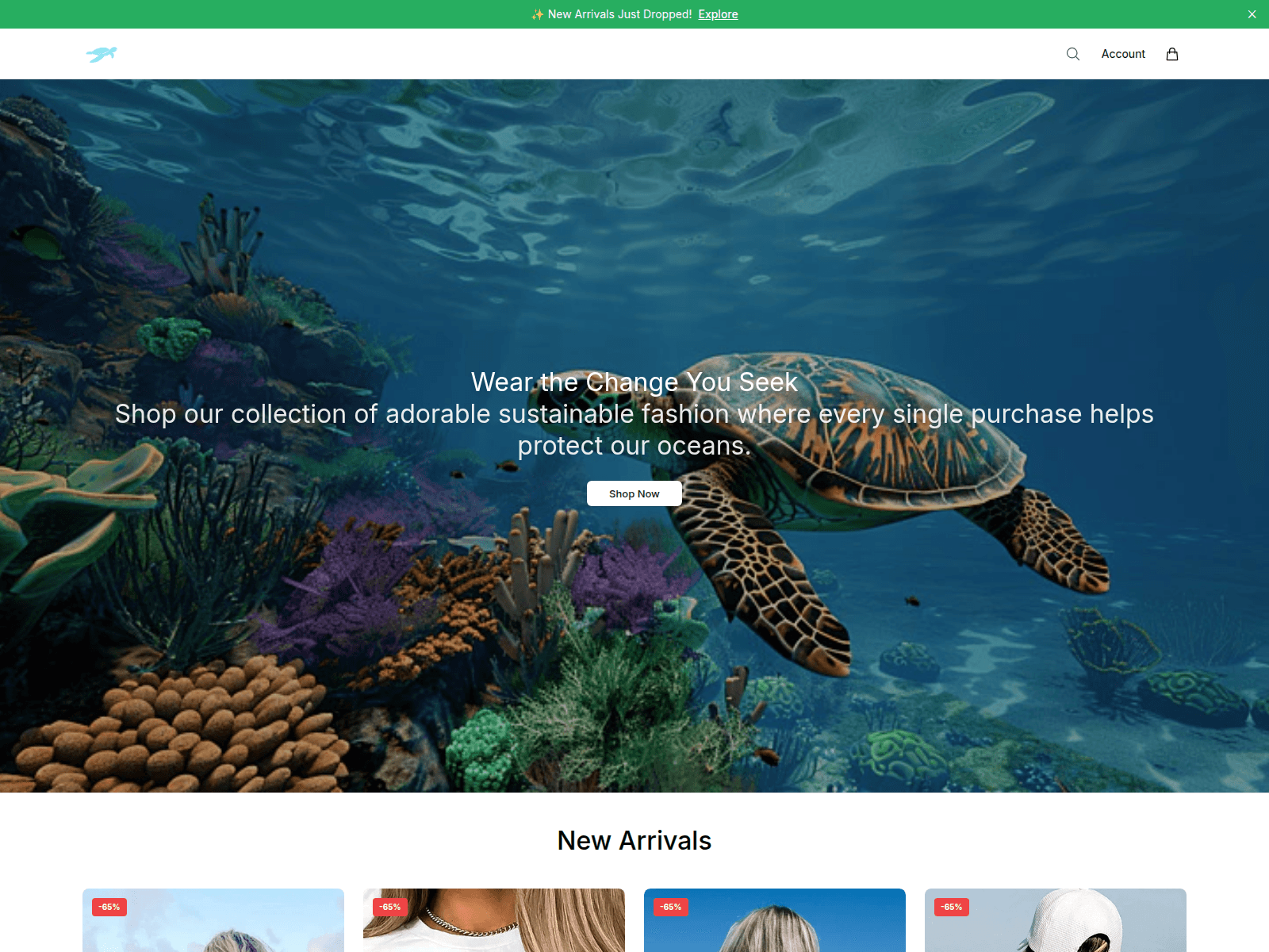 Screenshot of blueoceanprojectstore.shop