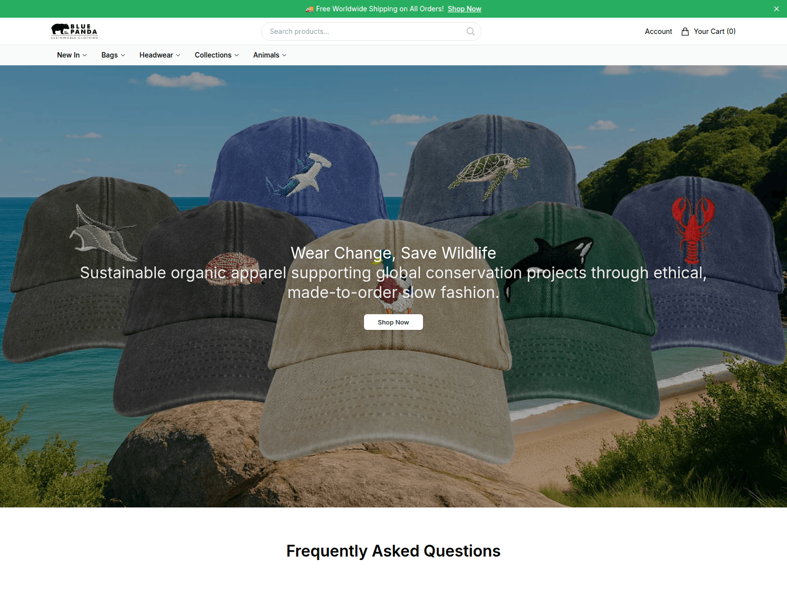 Screenshot of bluepandafashion.shop