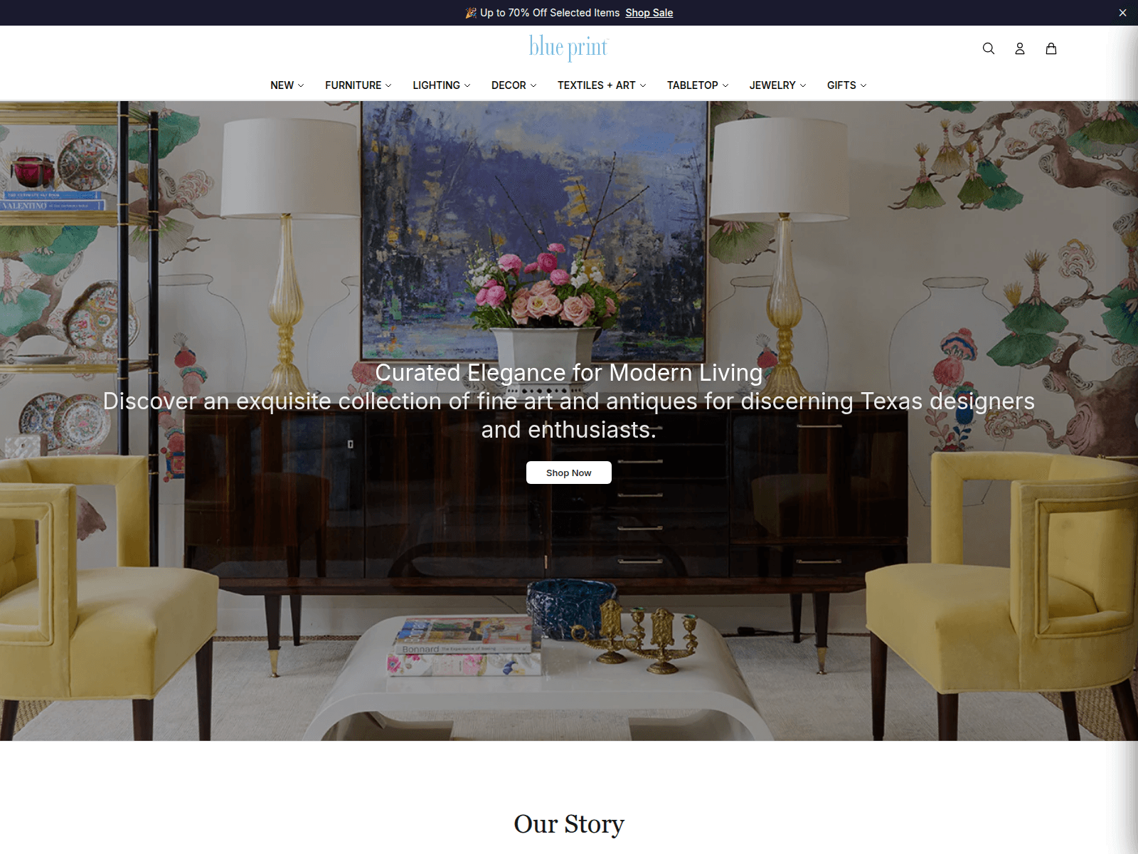 Screenshot of blueprintboutique.shop