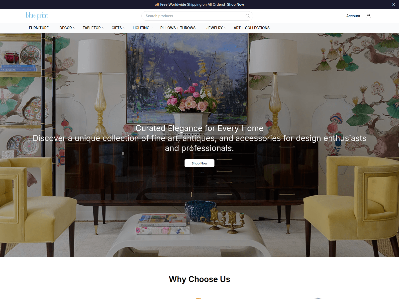 Screenshot of blueprintshop.shop