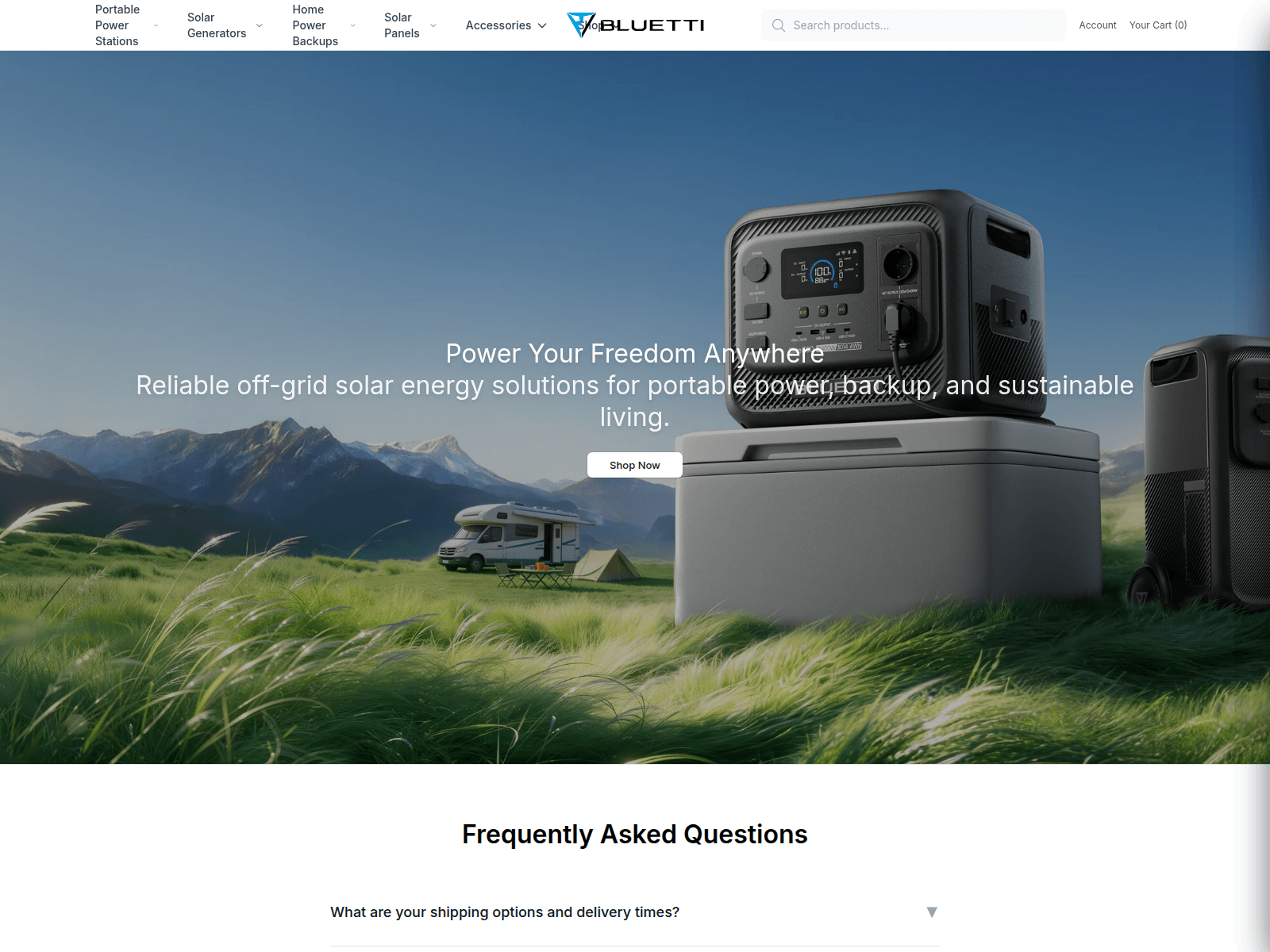 Screenshot of bluettipoweronline.shop