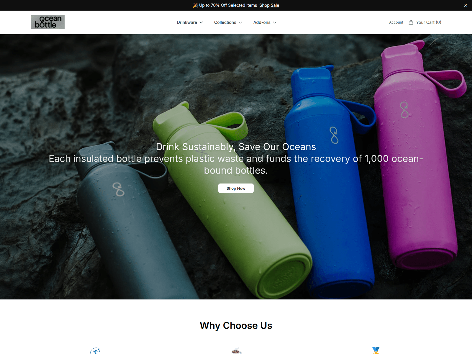 Screenshot of bluewavehome.shop