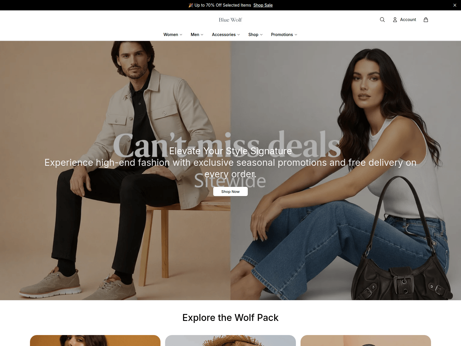 Screenshot of bluewolfstorestudio.shop