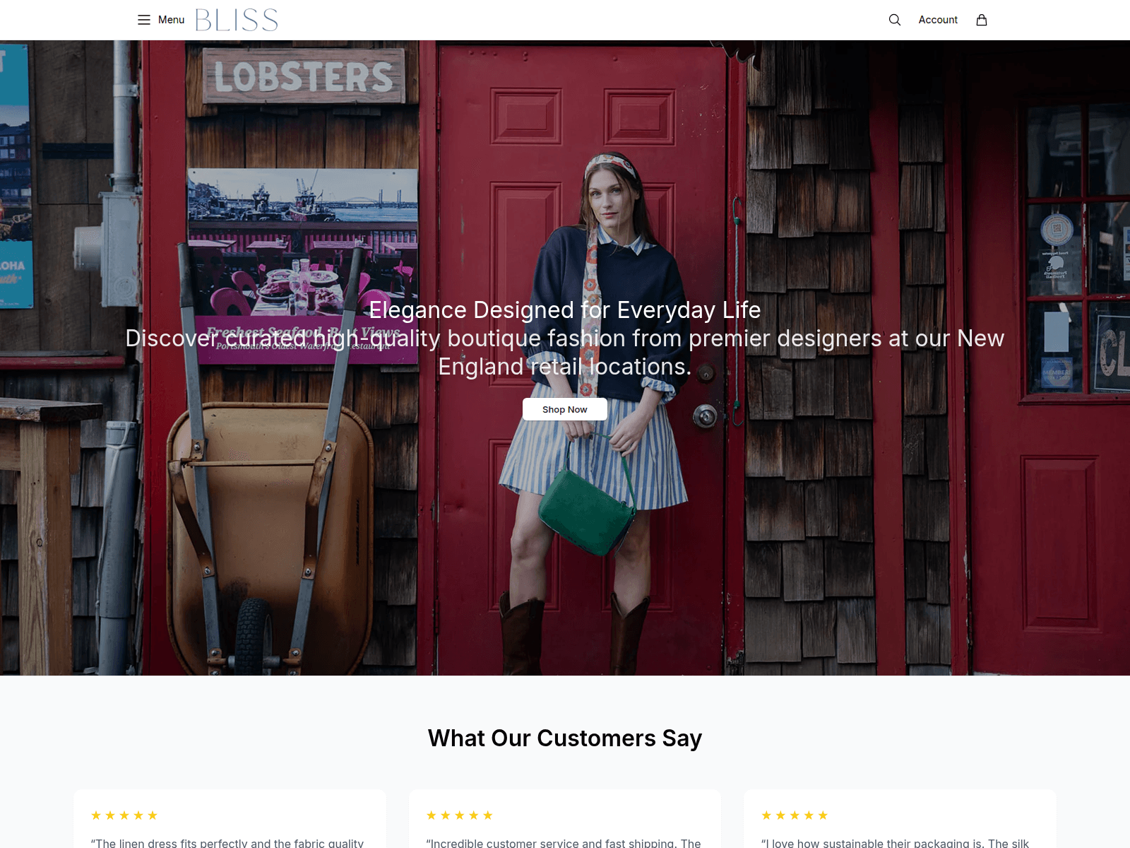 Screenshot of bluishfashion.shop