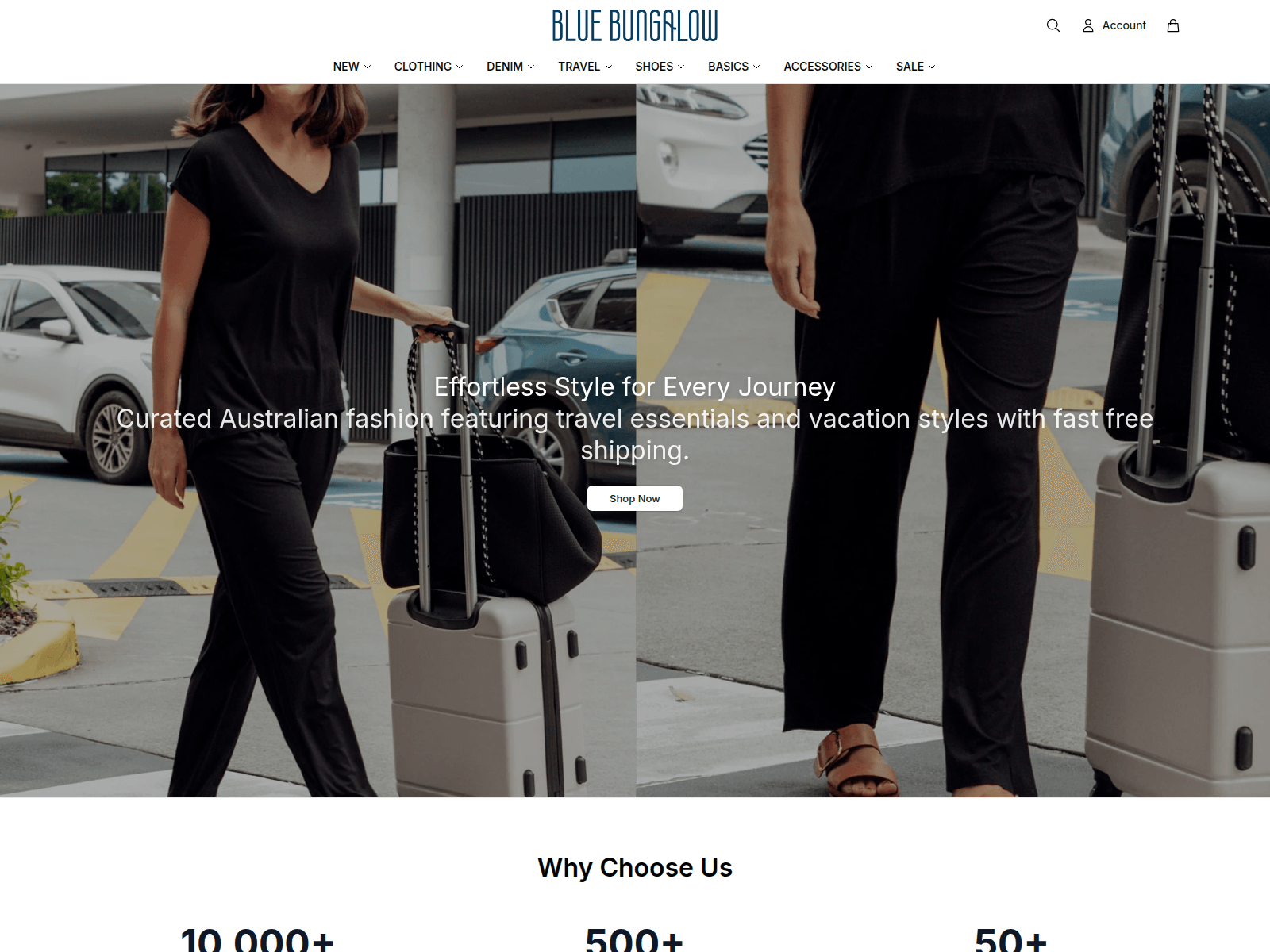 Screenshot of bluebungalowusa.shop