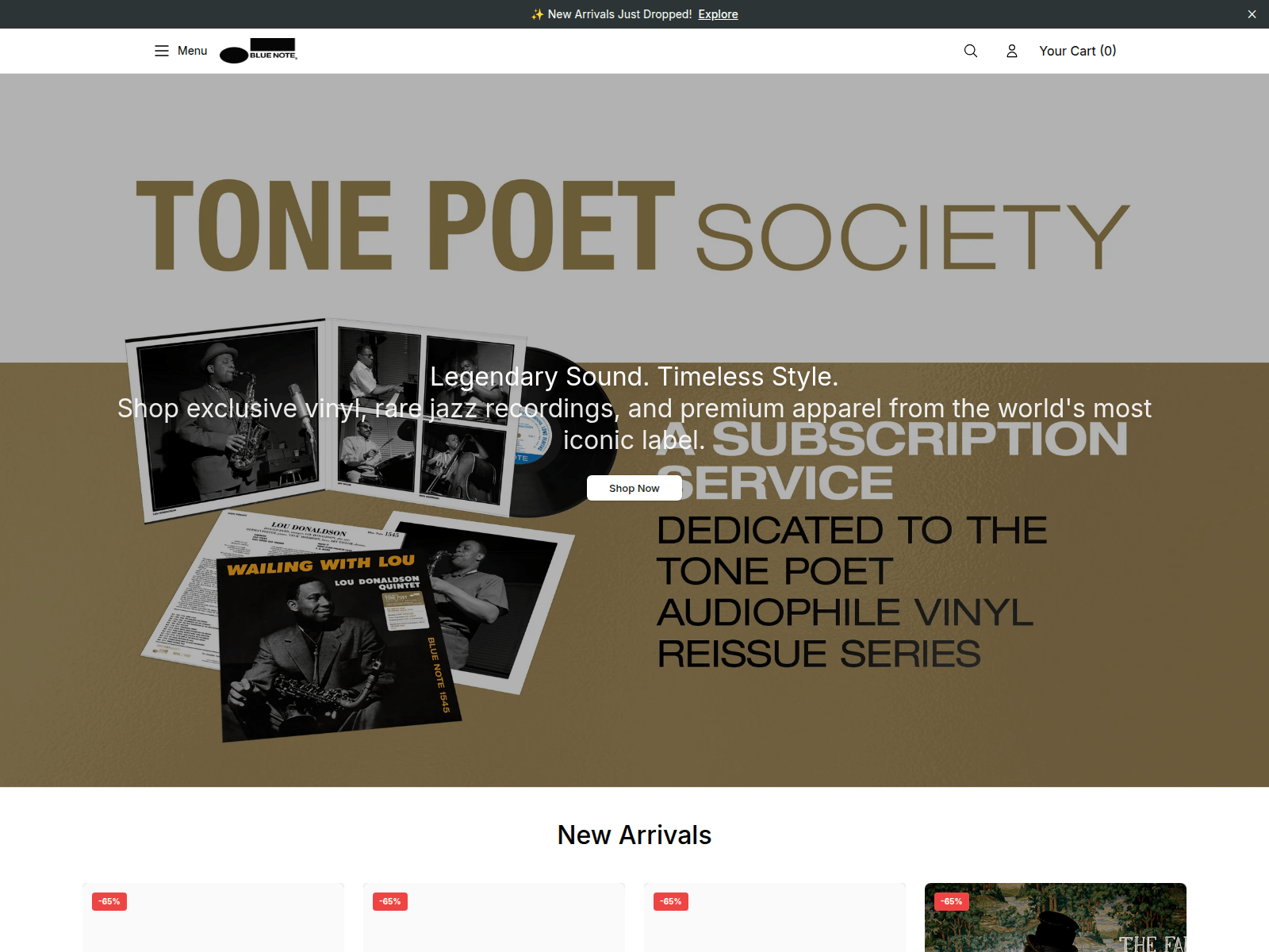 Screenshot of bluenotestudio.shop