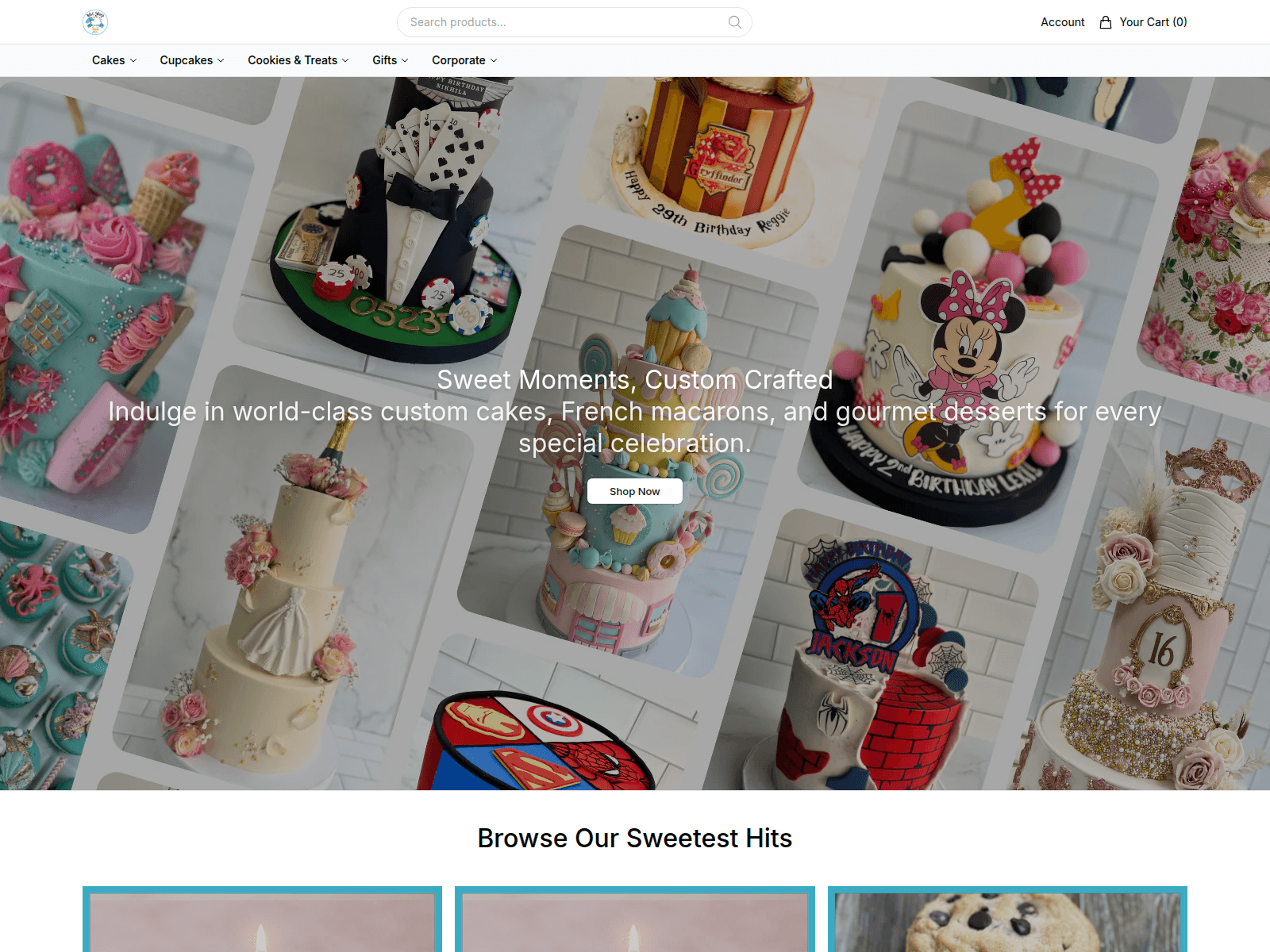 Screenshot of bluesheepbakeshopstore.shop