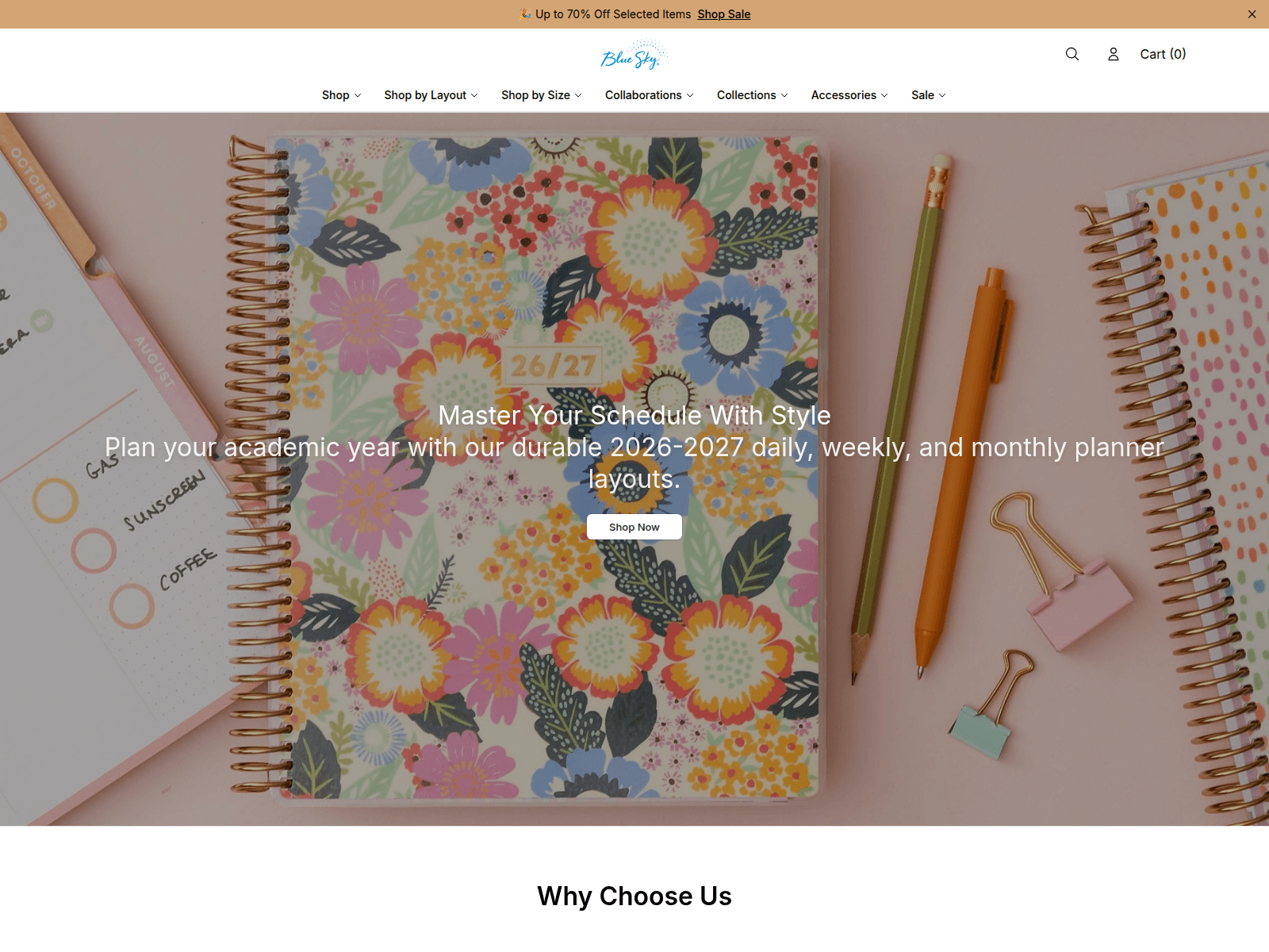 Screenshot of blueskyshop.shop