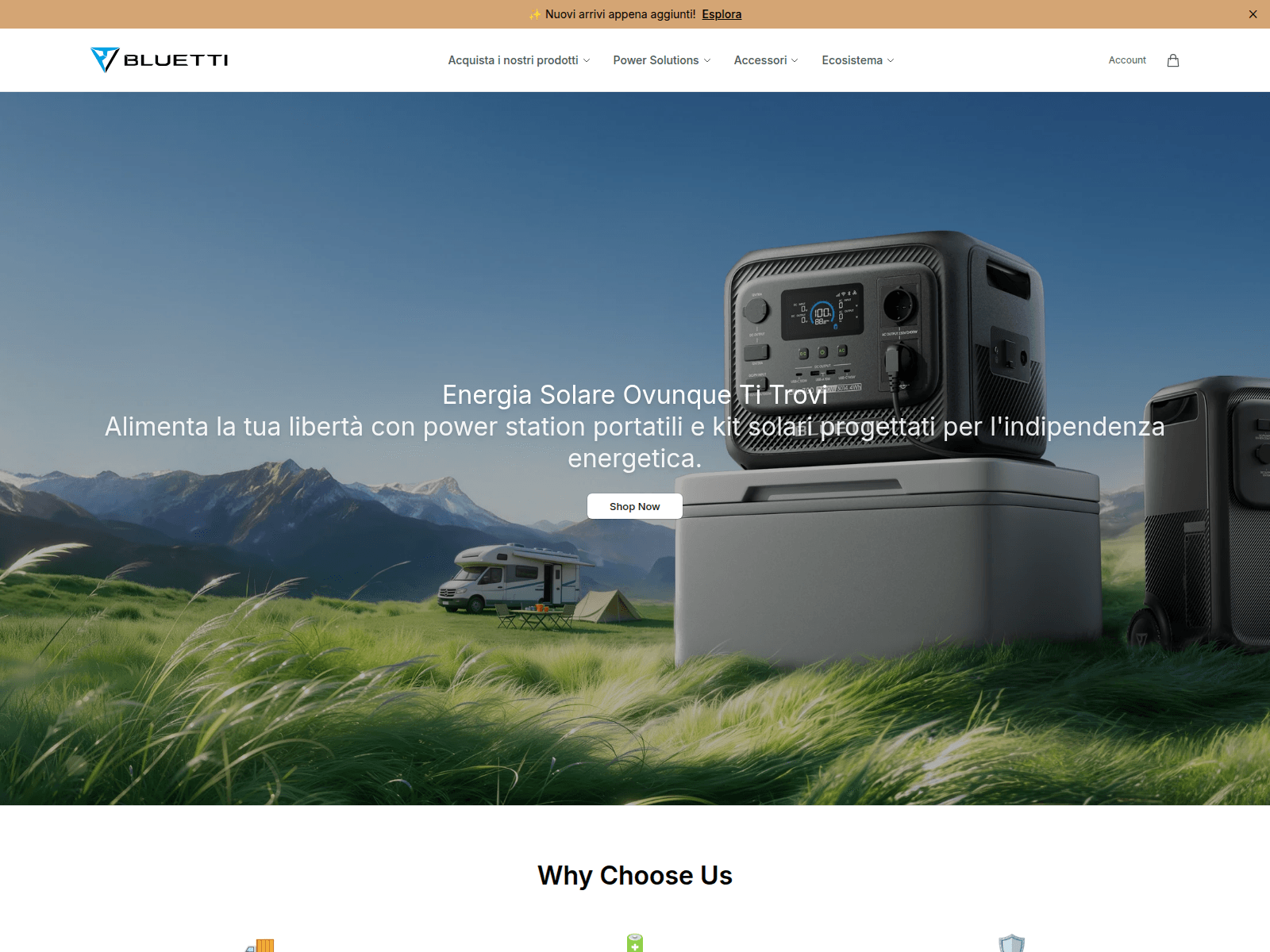 Screenshot of bluettiaura.shop