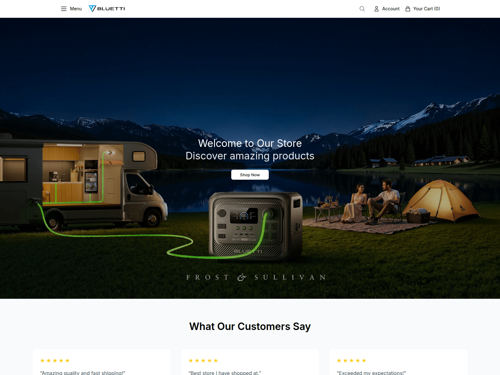 Screenshot of bluettioutdoor.shop