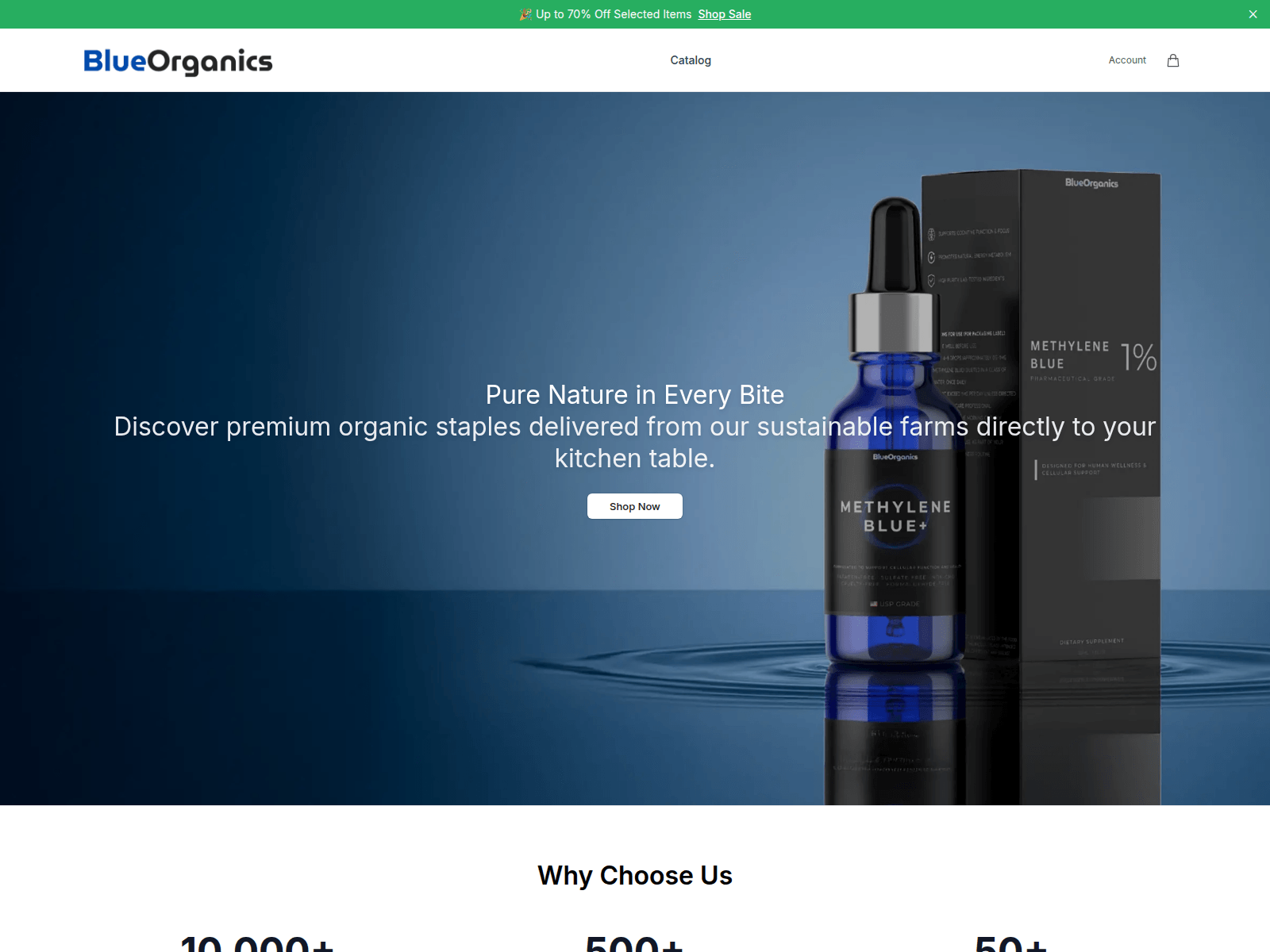 Screenshot of bluflora.shop