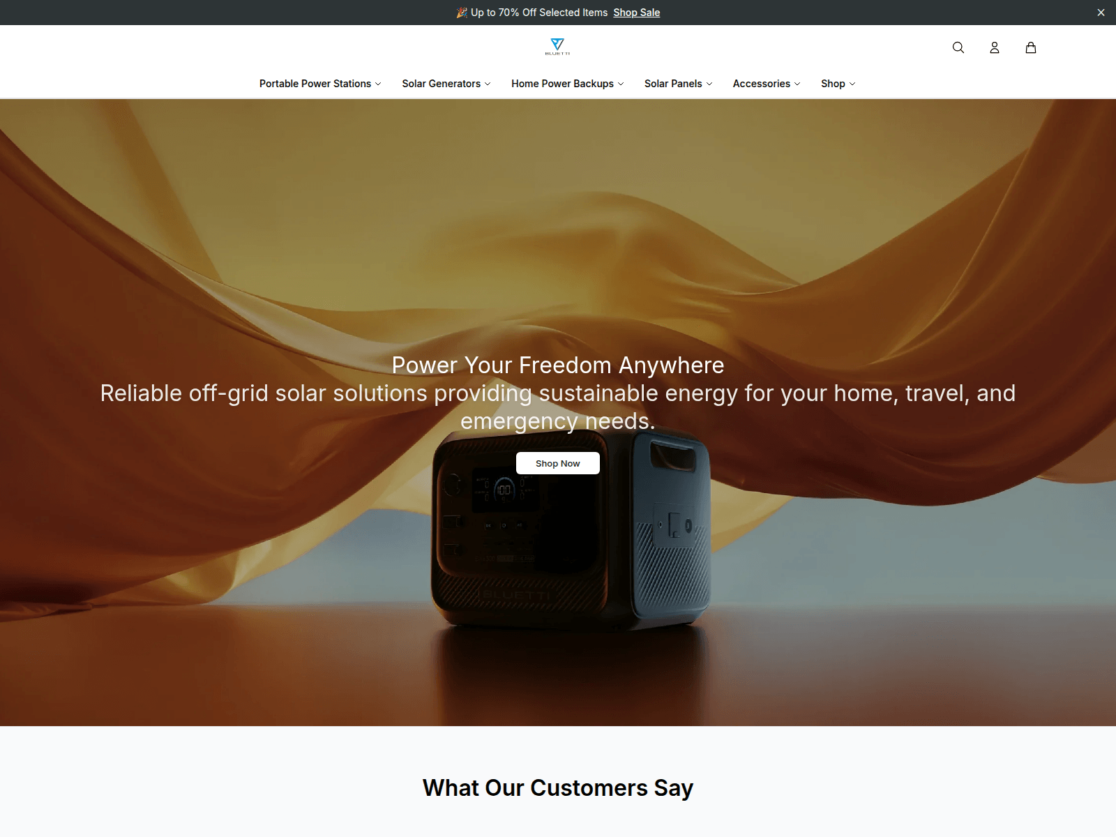 Screenshot of bluettieu.shop