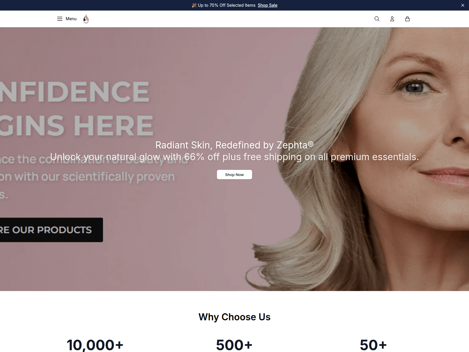 Screenshot of blushcrest.shop
