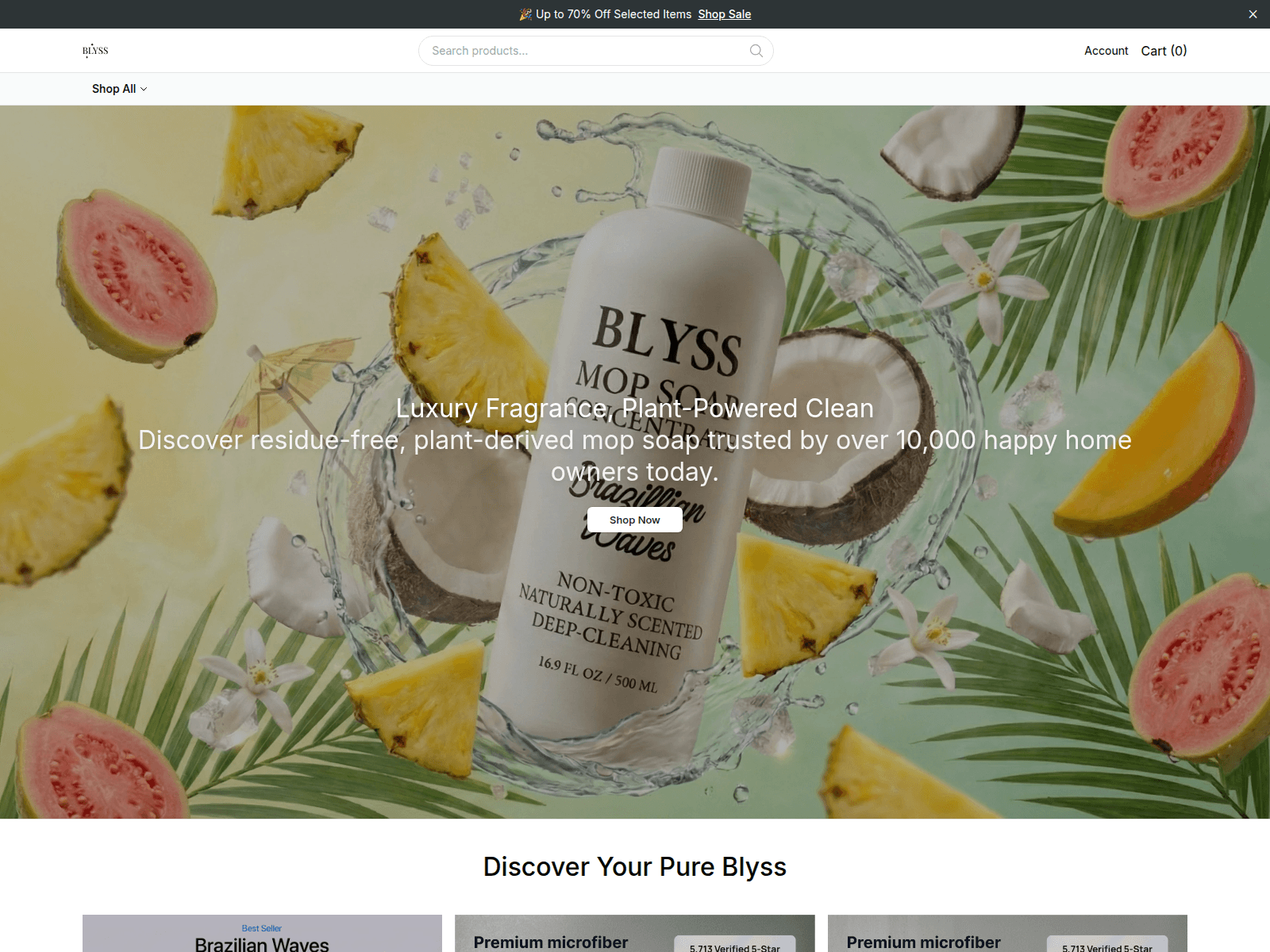 Screenshot of blyv.shop