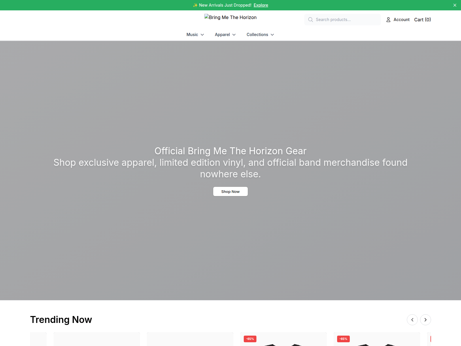 Screenshot of bmthstyle.shop