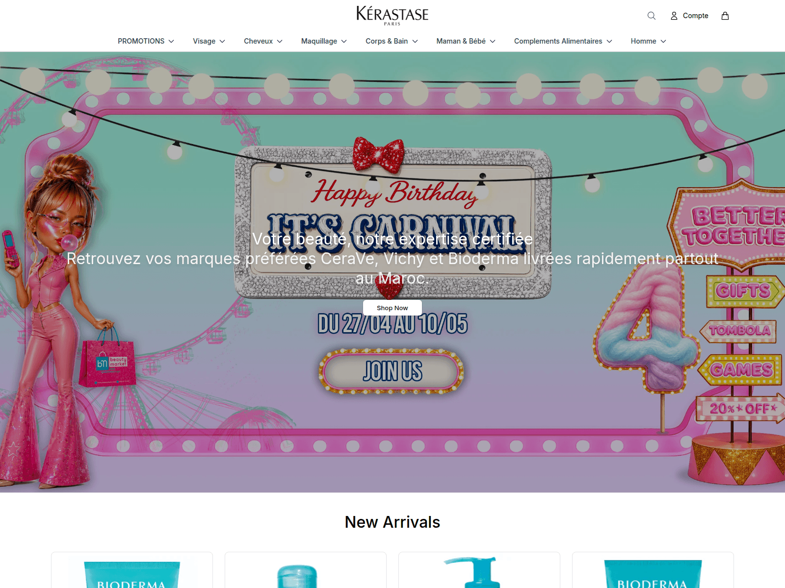 Screenshot of bmaroc.shop