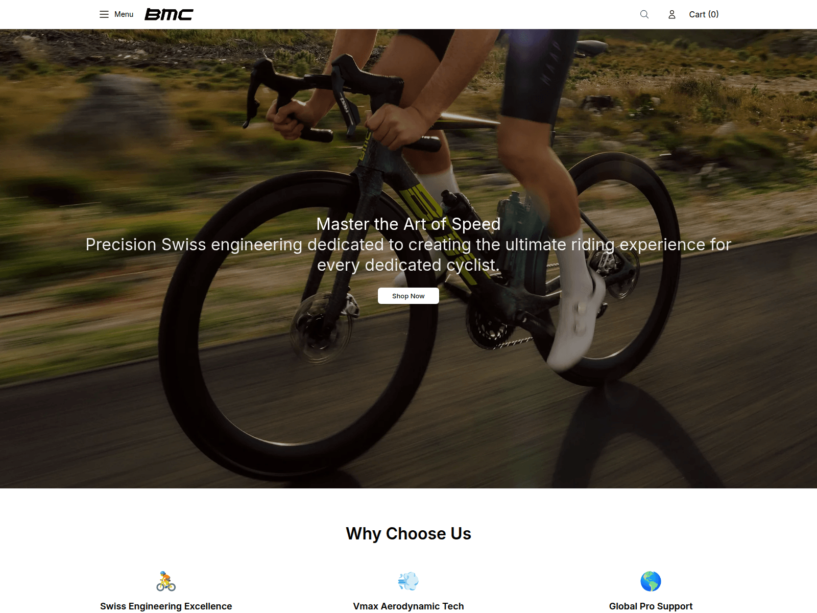 Screenshot of bmcswitzerlandshop.shop