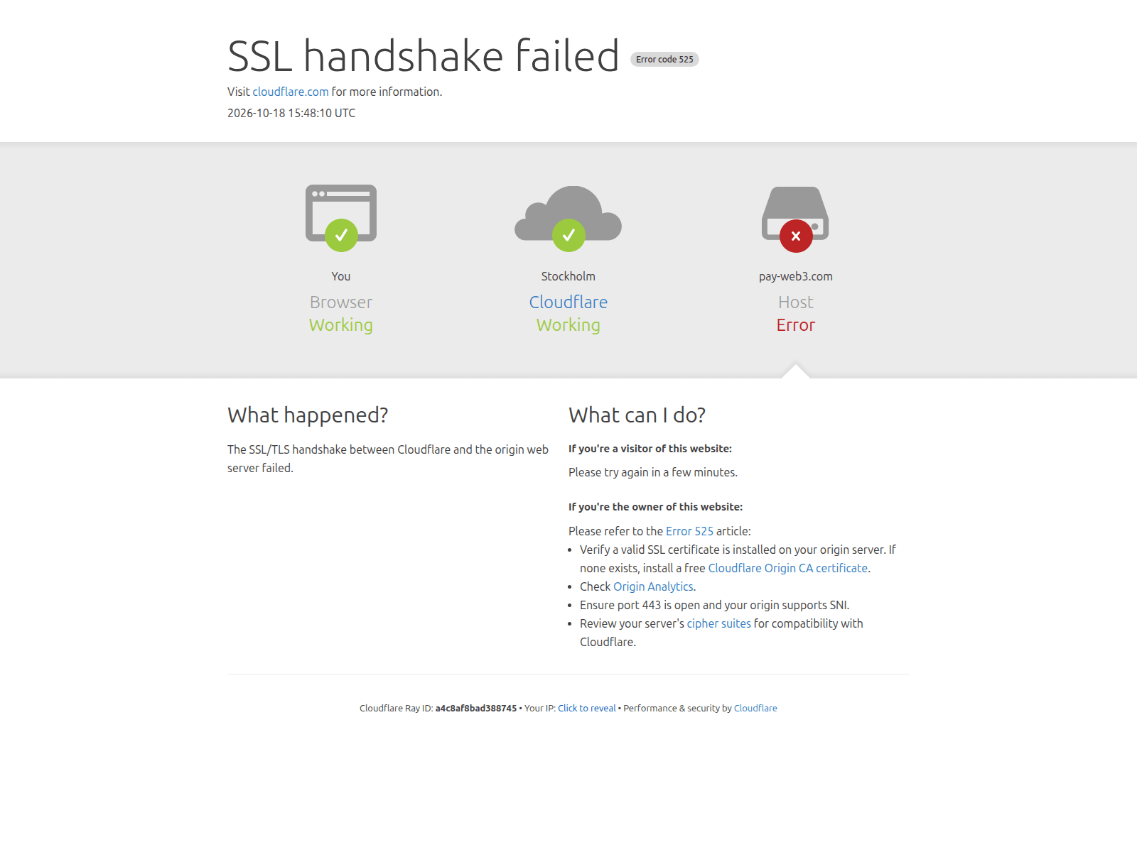 Screenshot of pay-web3.com