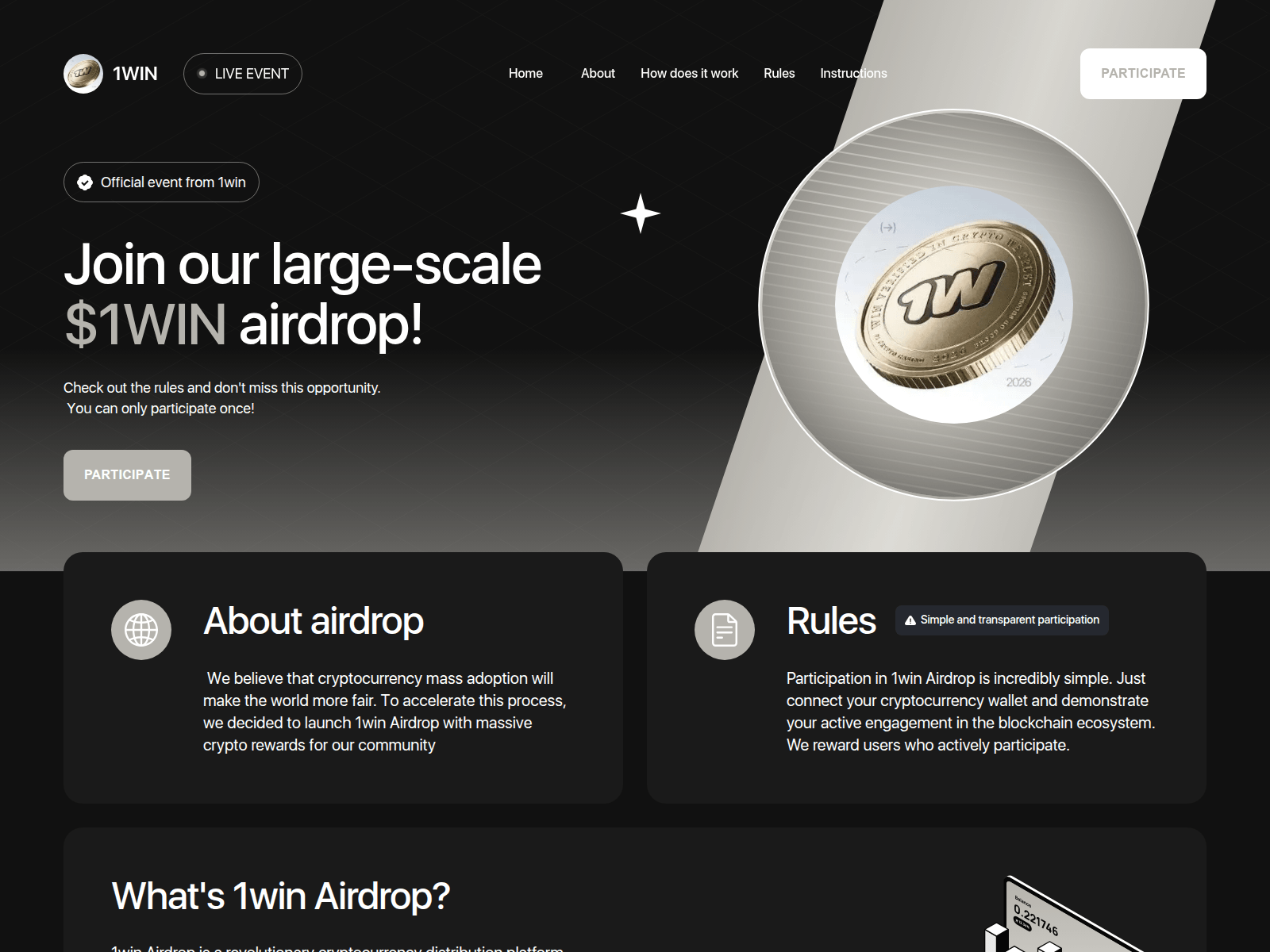 Screenshot of wintokensol.com