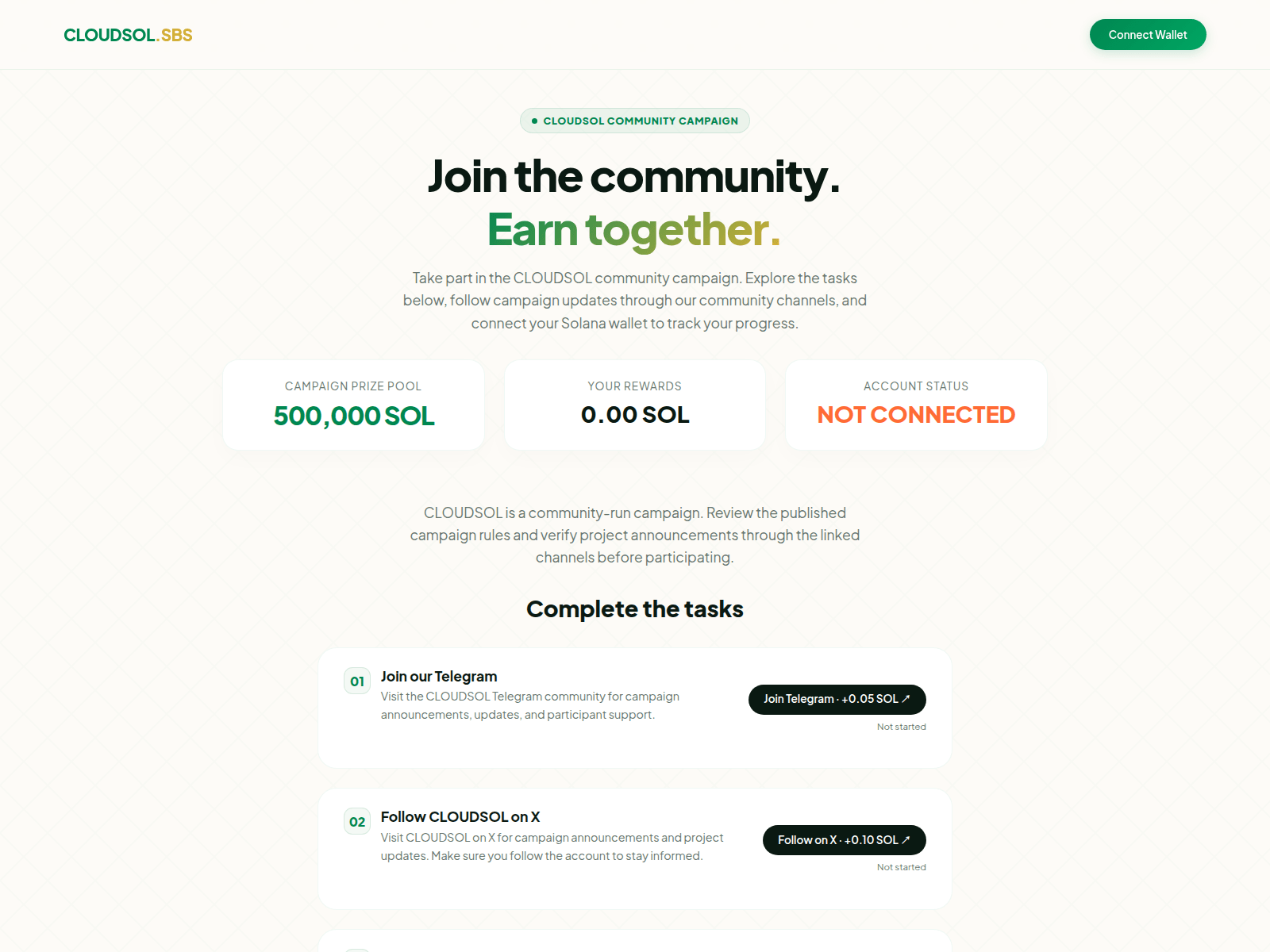 Screenshot of cloudsol.sbs