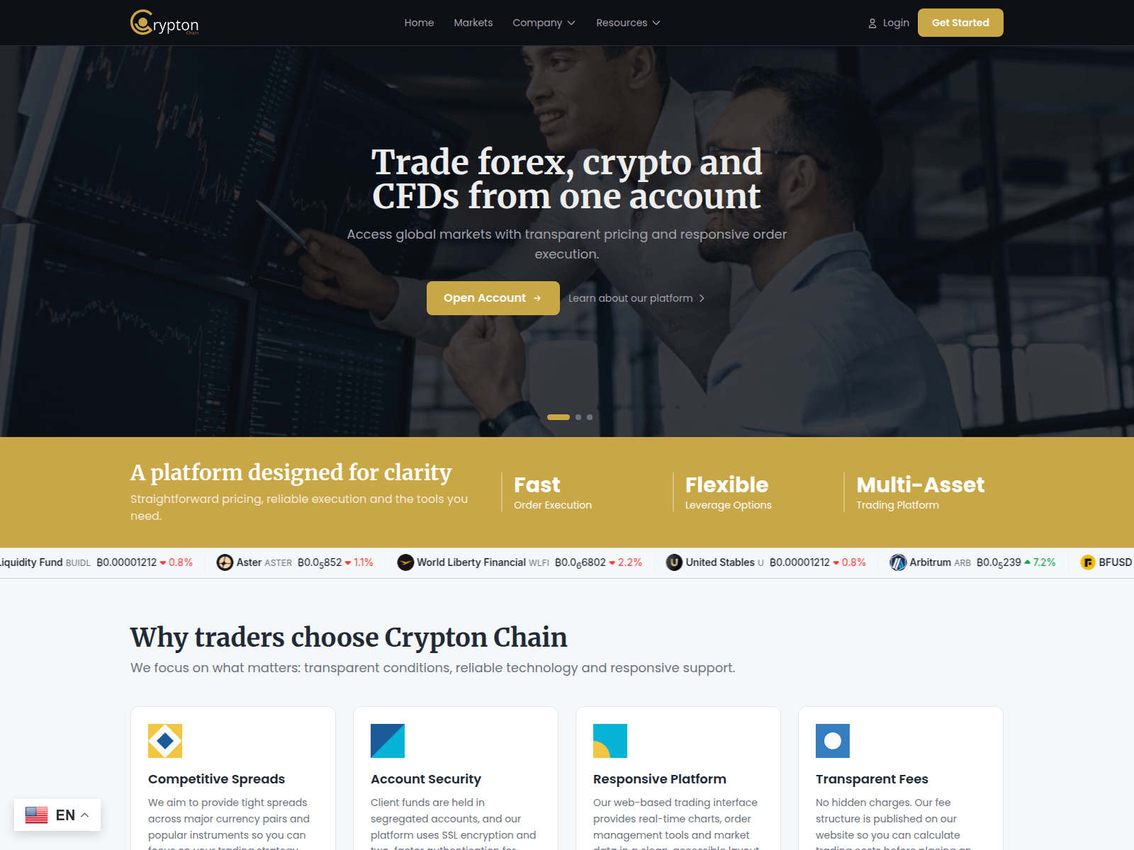 Screenshot von cryptonchain.online