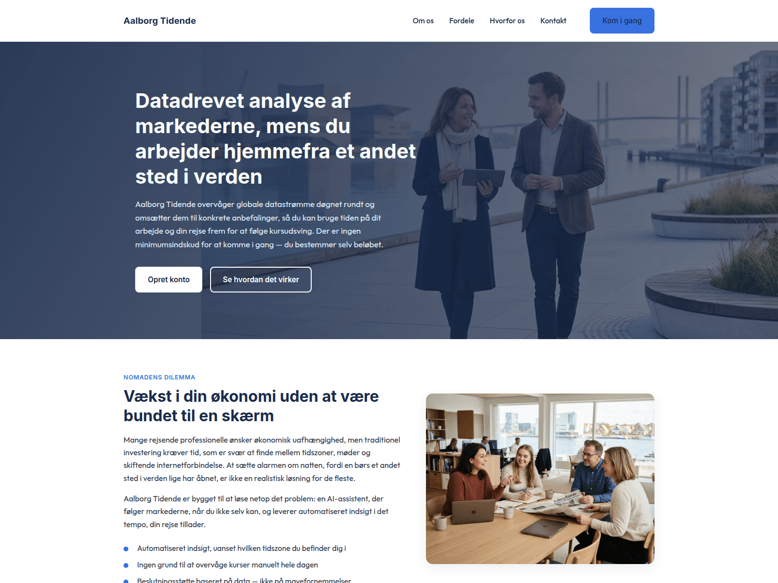 Screenshot of aalborgtidende.com