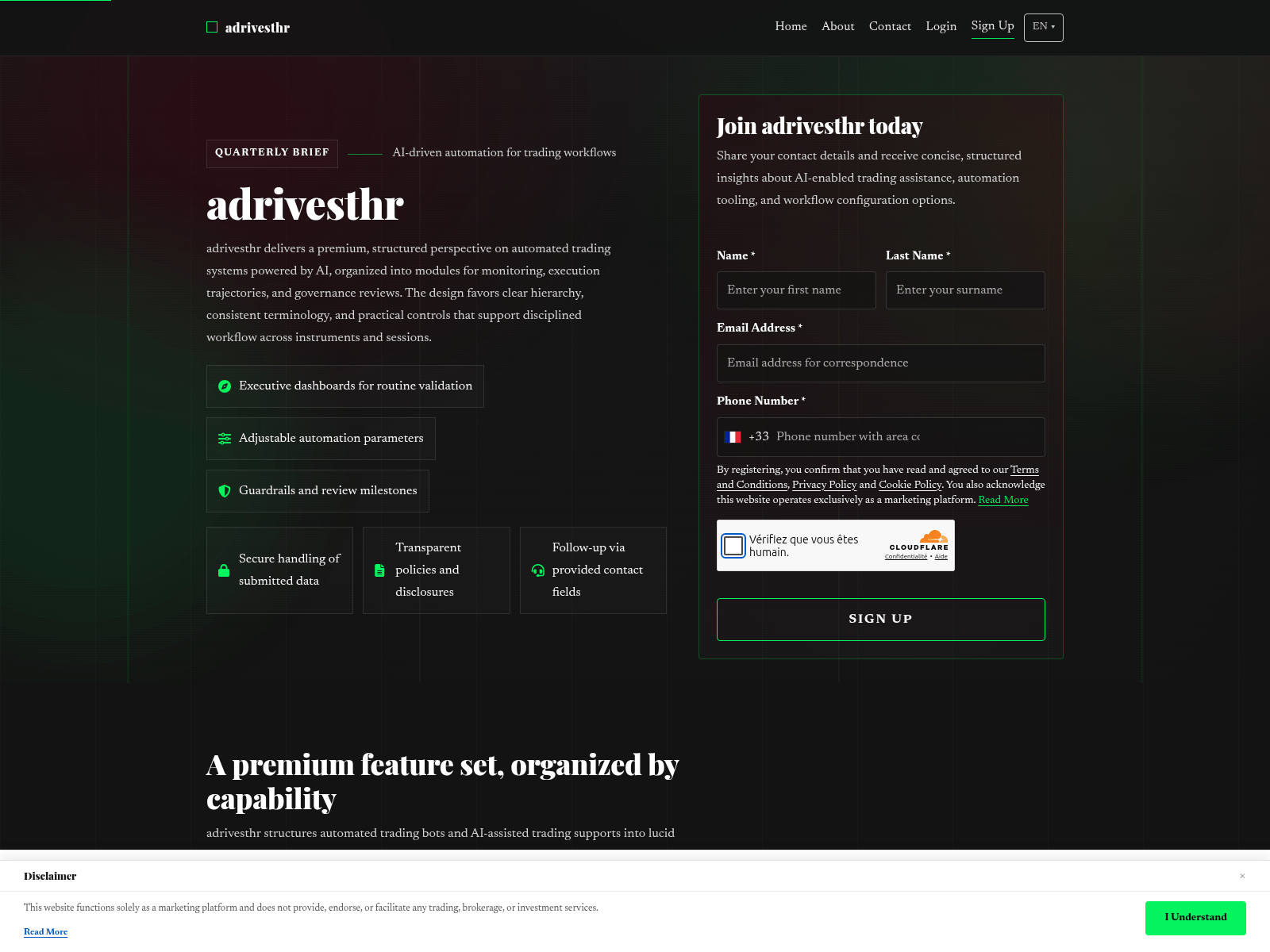 Screenshot of adrivesthr.digital