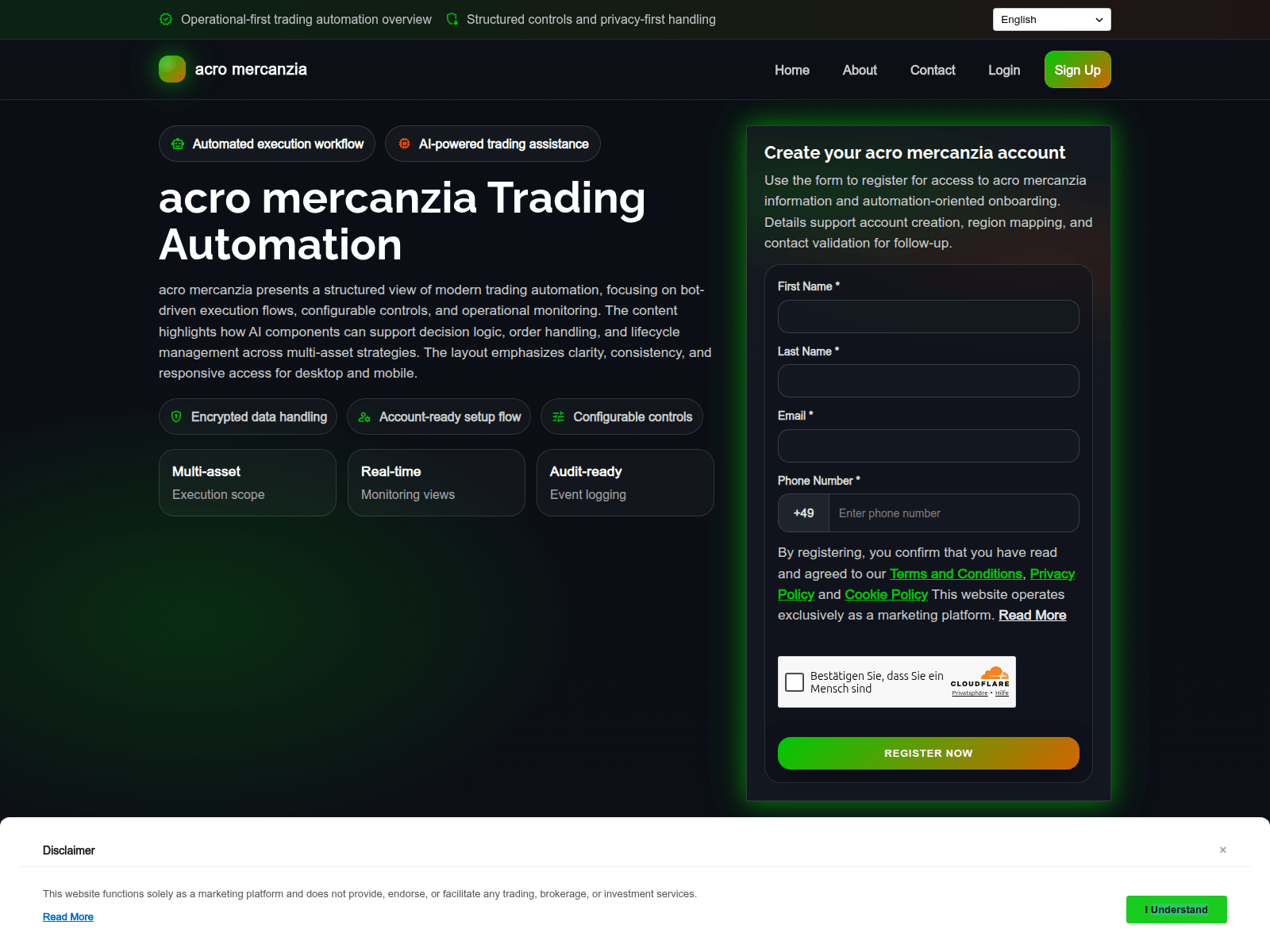 Screenshot of acromercanzia.click