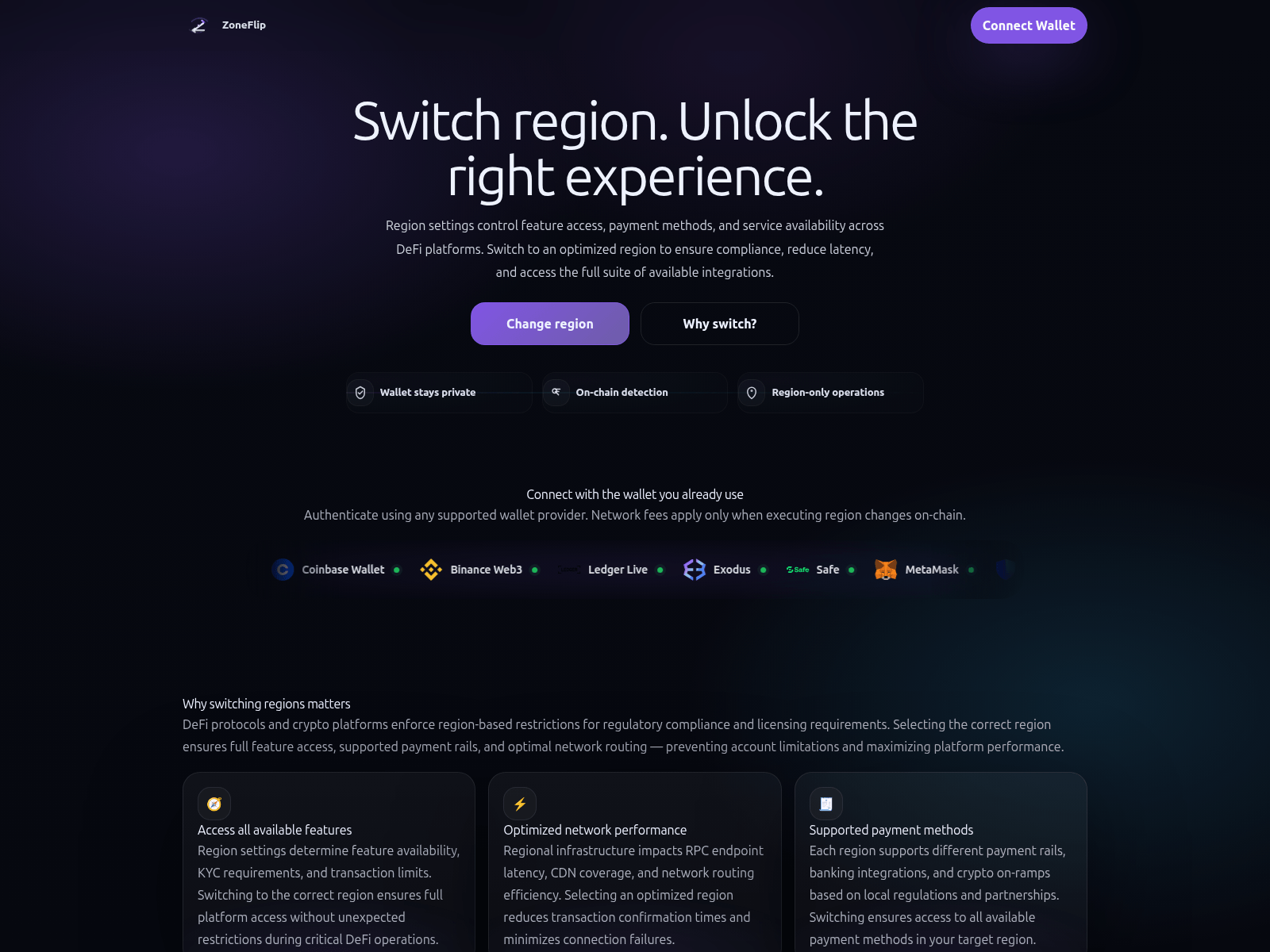 Screenshot of zoneflip.info