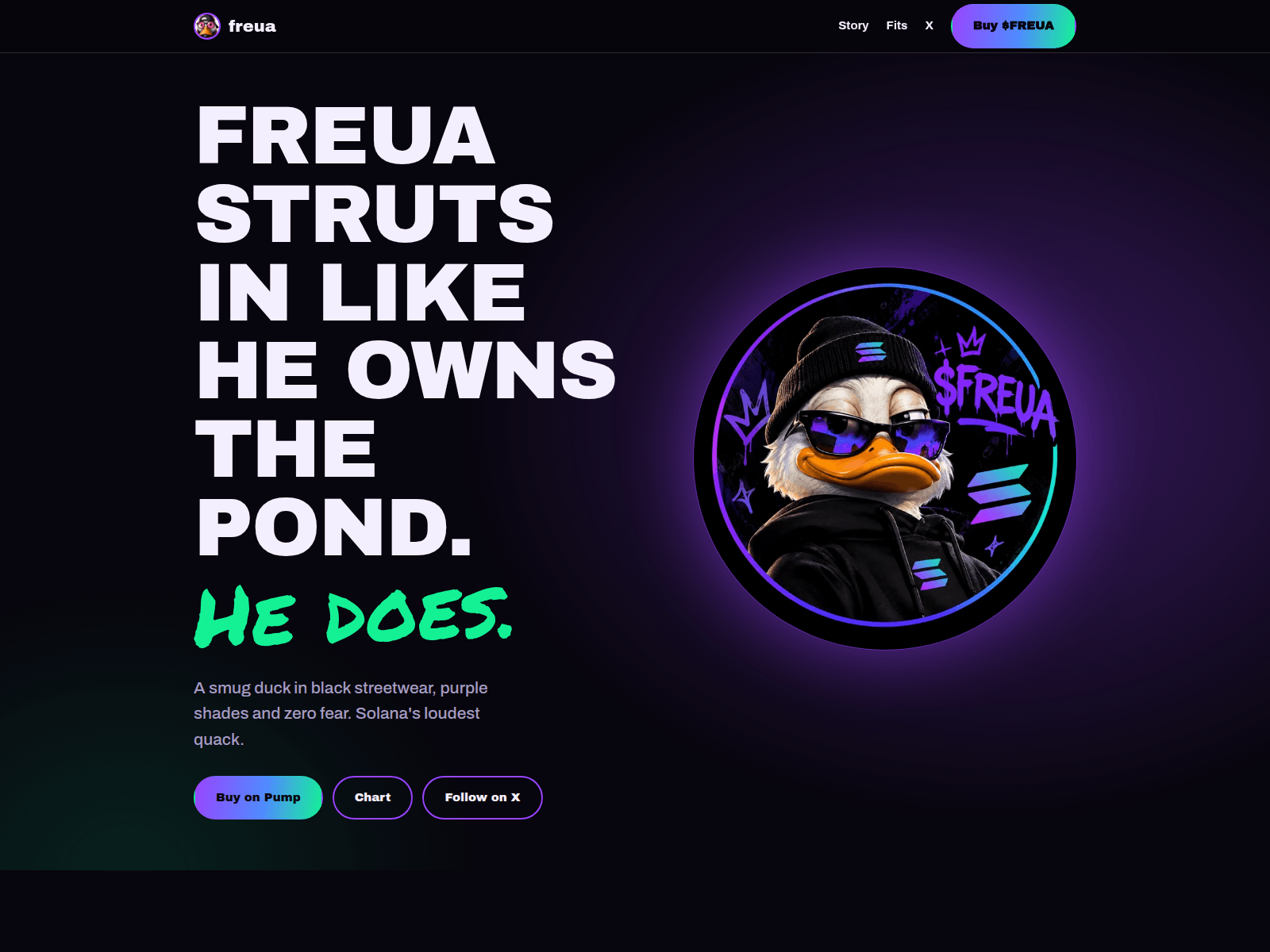 Screenshot of freua.xyz