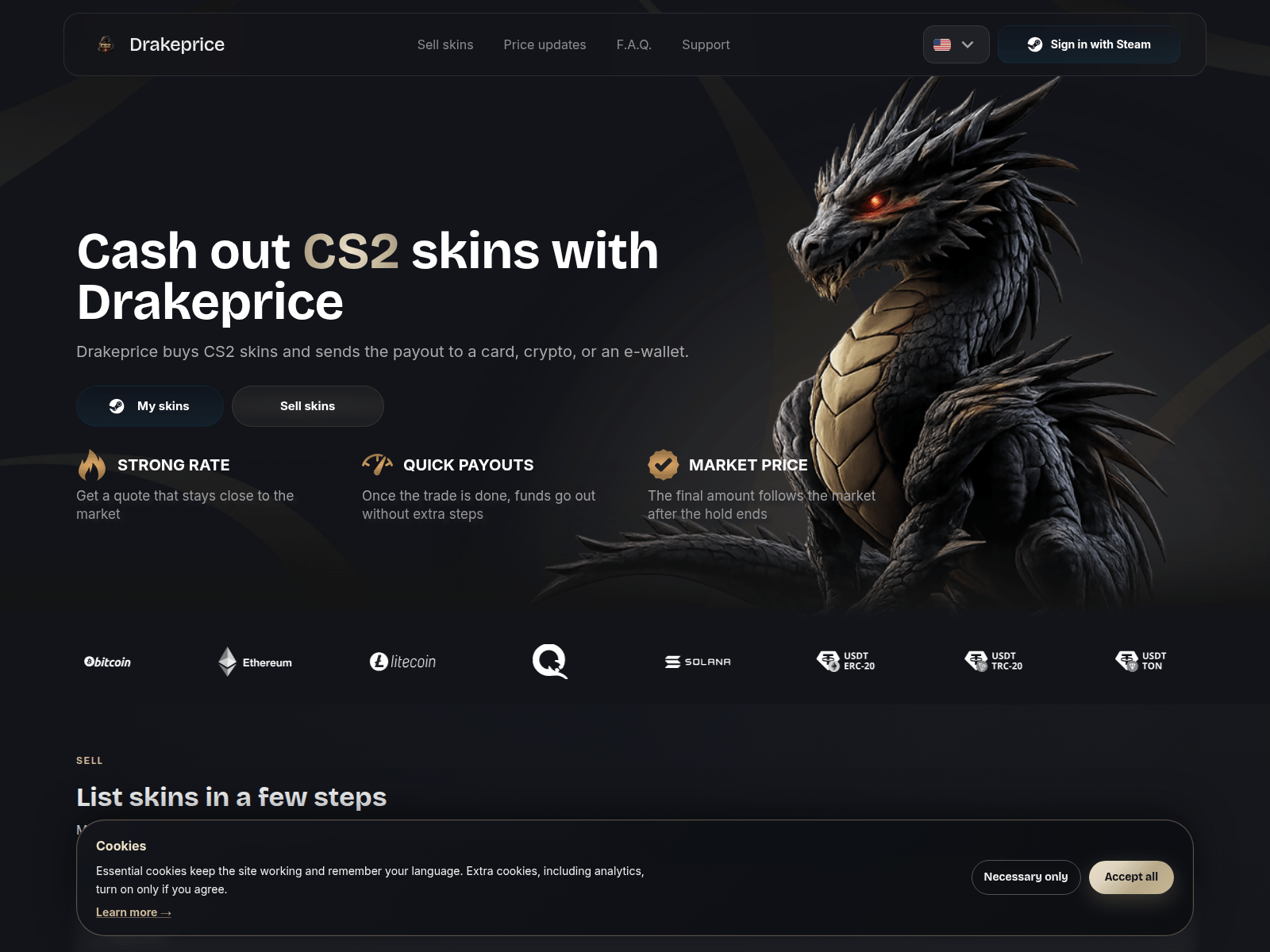 Screenshot of drakeprice.com
