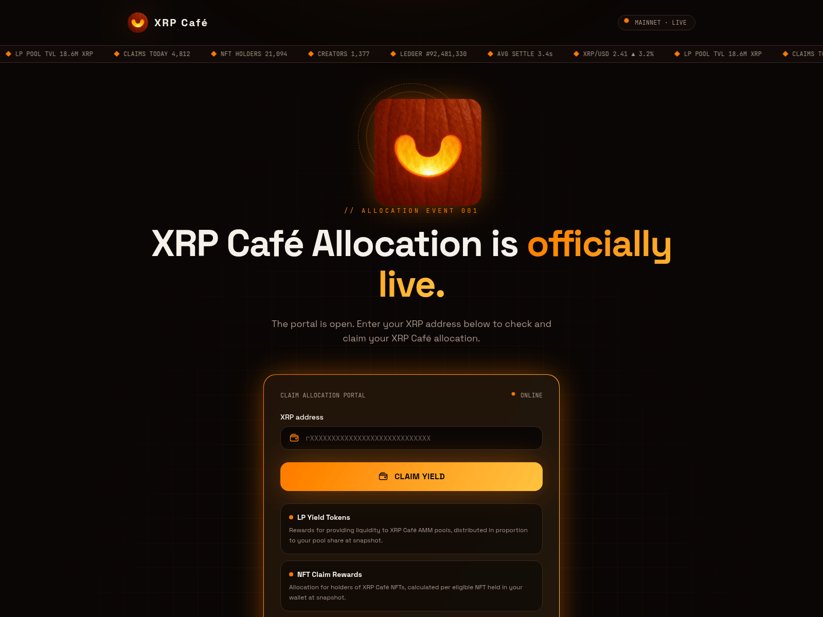 Screenshot of cafexvault.info