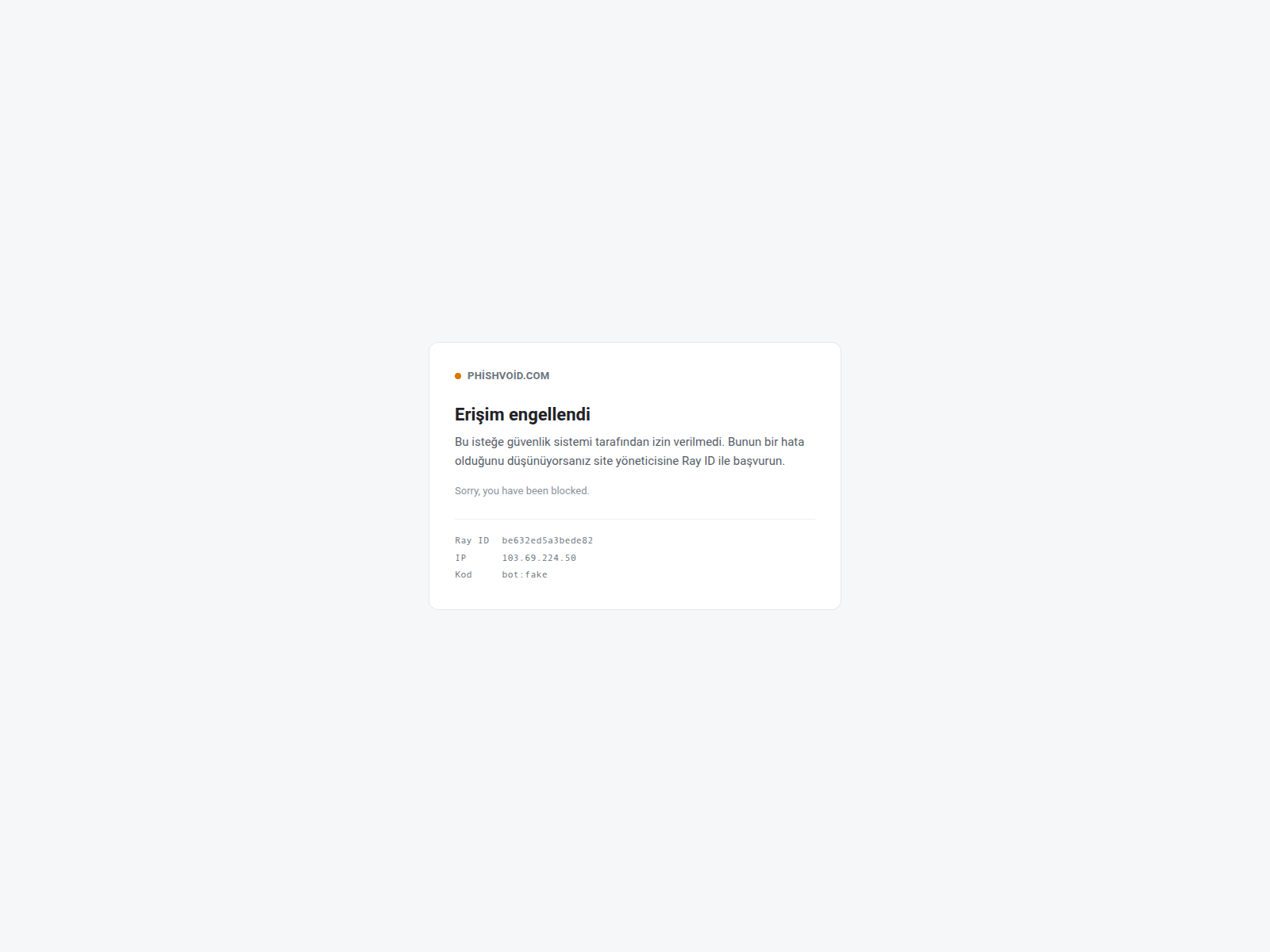 Screenshot of phishvoid.com