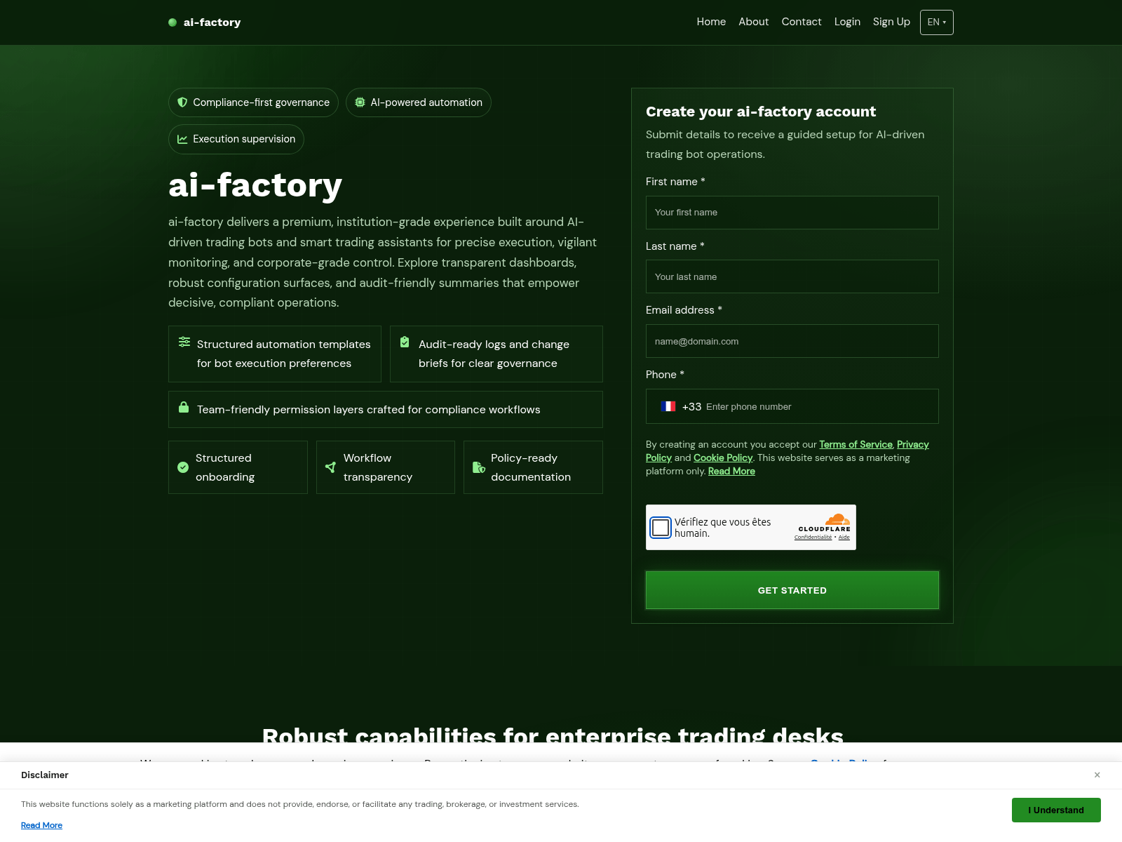 Screenshot of ai-factory-app.pro