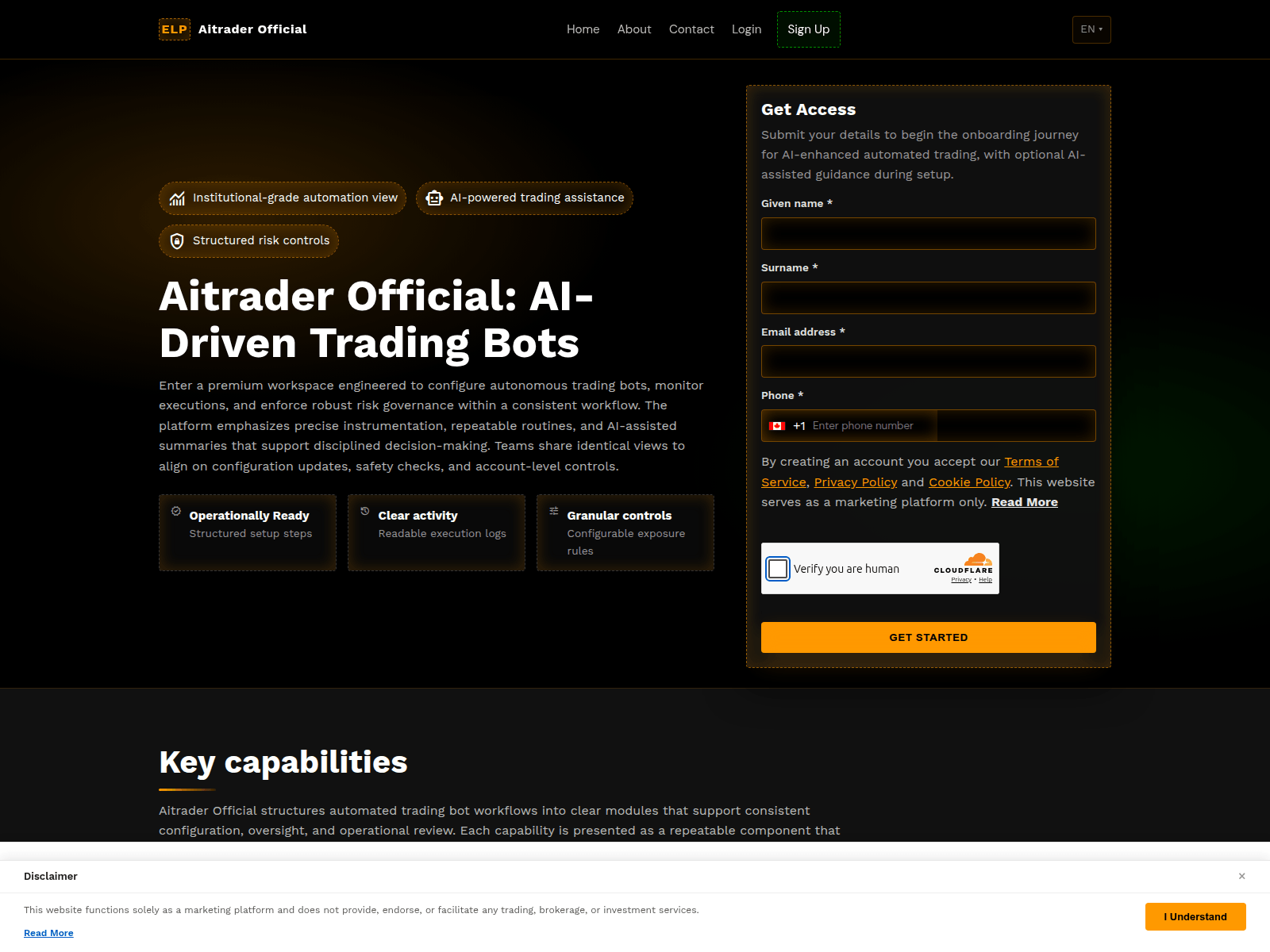Screenshot of aitraderofficial.shop