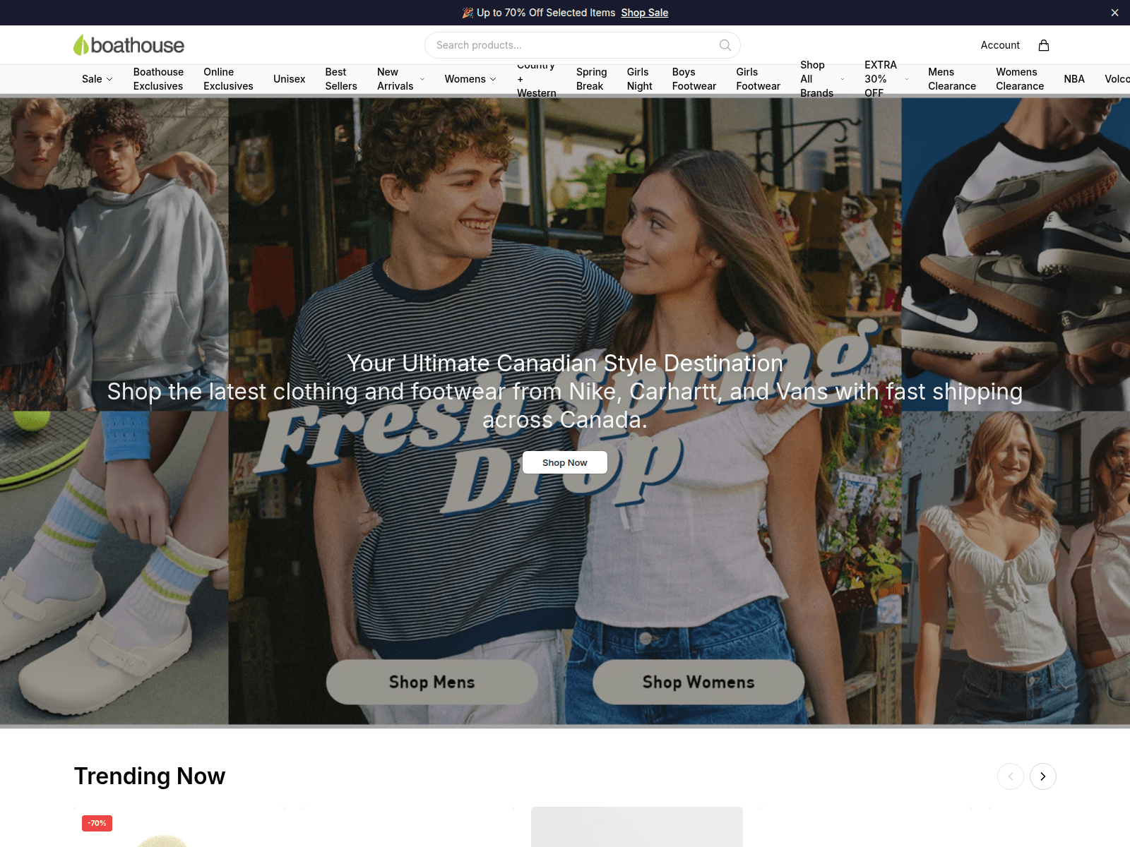Screenshot of boathousestore.shop