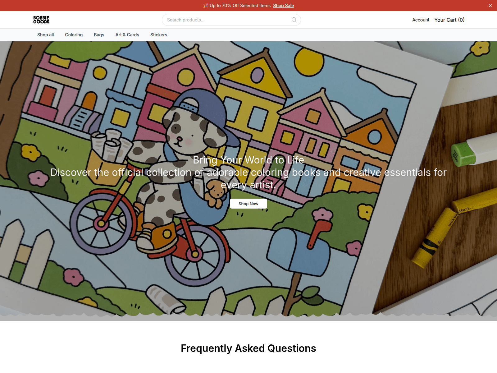 Screenshot of bobbiegoodshome.shop
