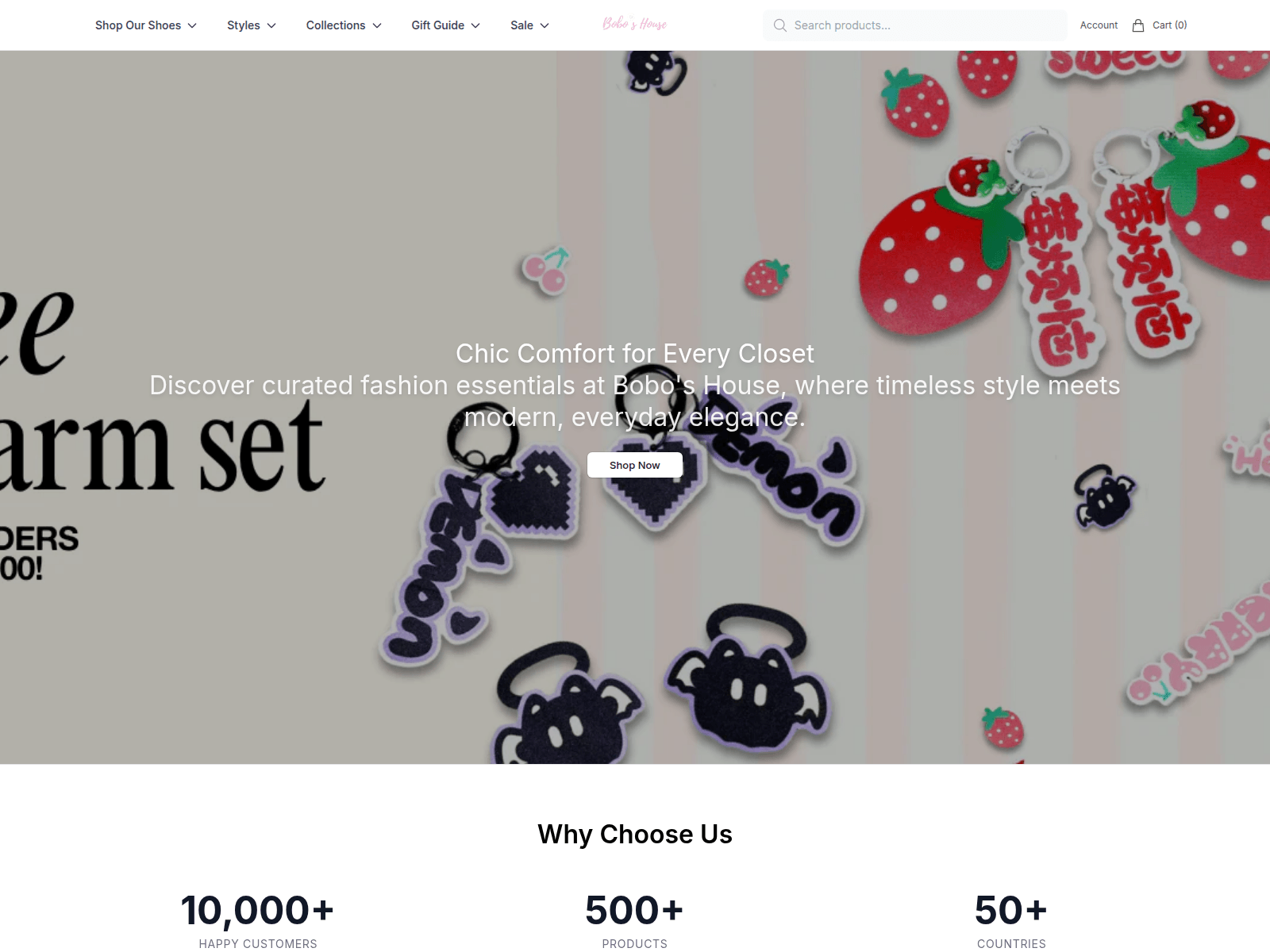 Screenshot of boboshouseco.shop